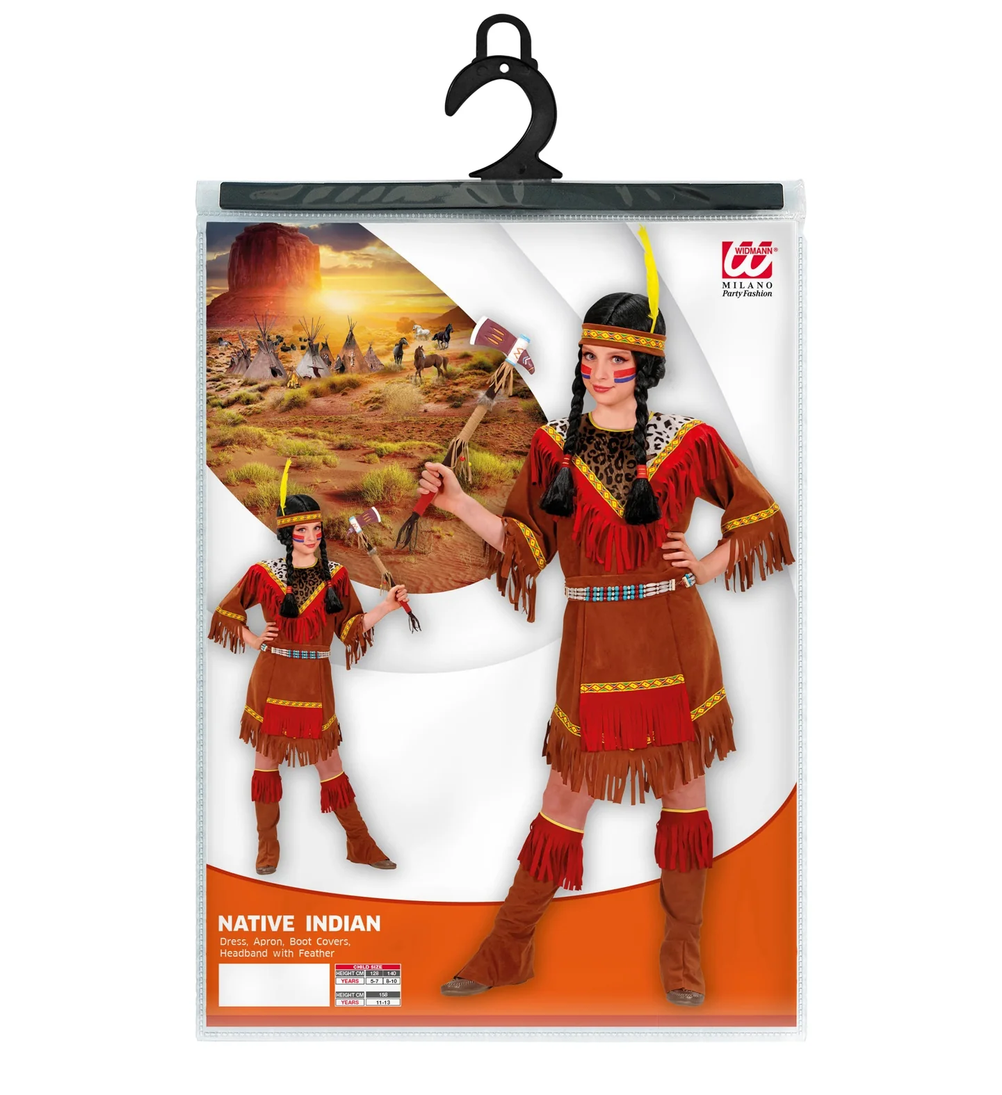 Indianen jurk Jamy kinderen - Image 2
