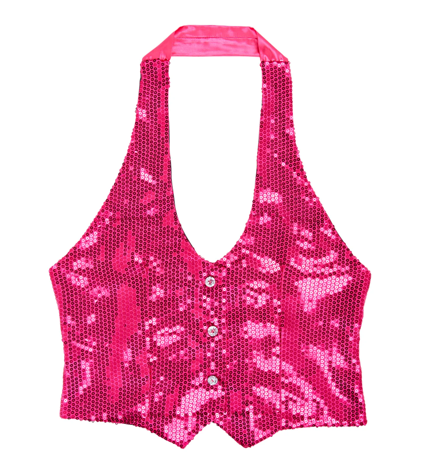 Pailletten vestje dames roze - Image 4