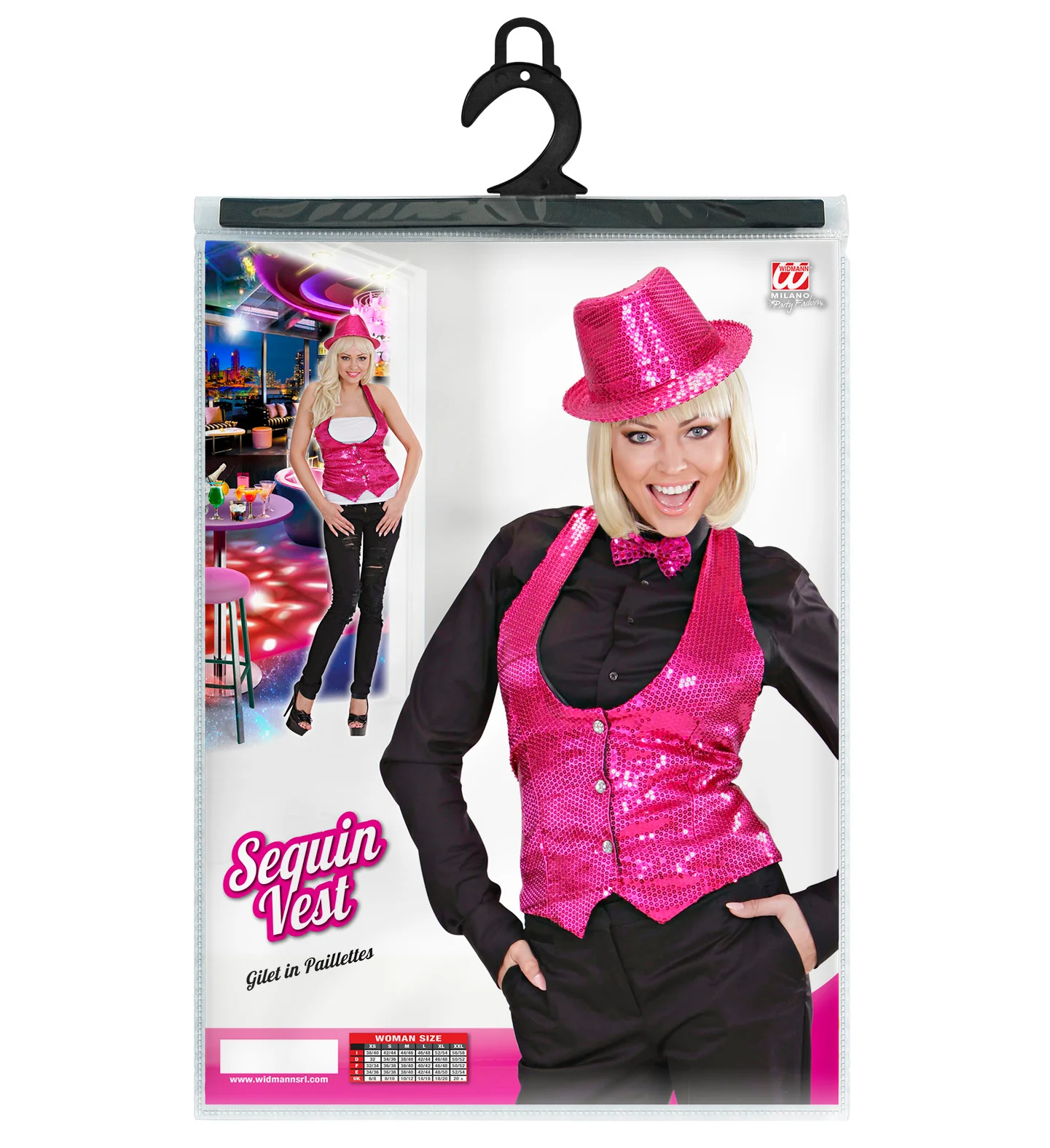 Pailletten vestje dames roze - Image 5