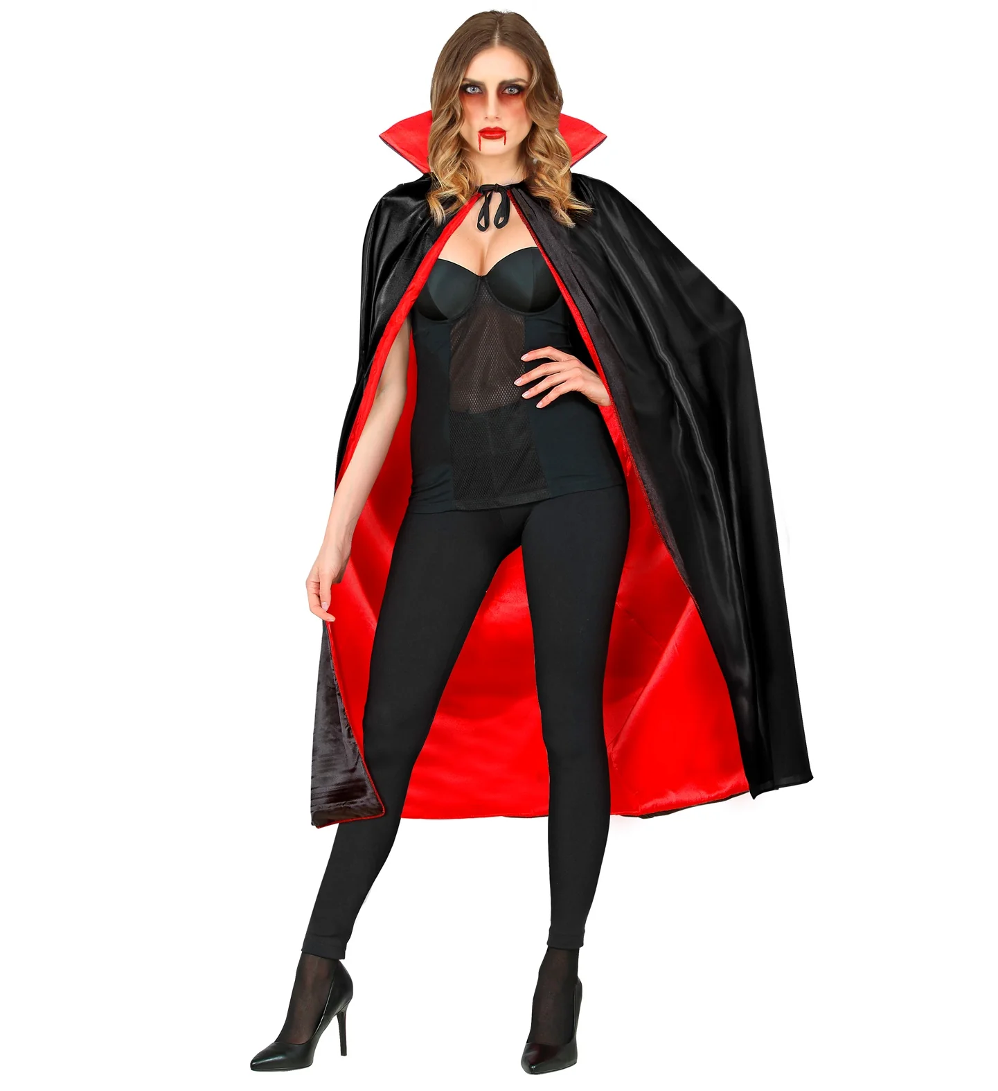Dracula cape met kraag 135cm - Image 2