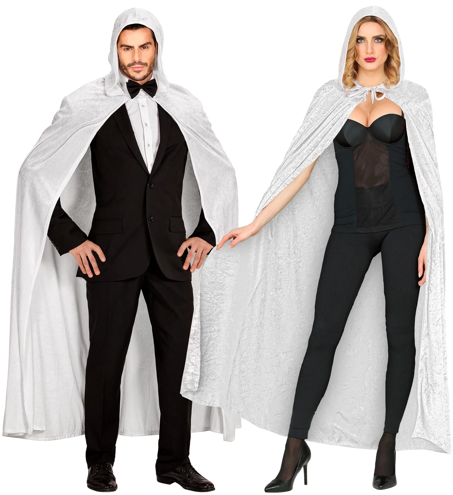 Witte cape luxe 150cm