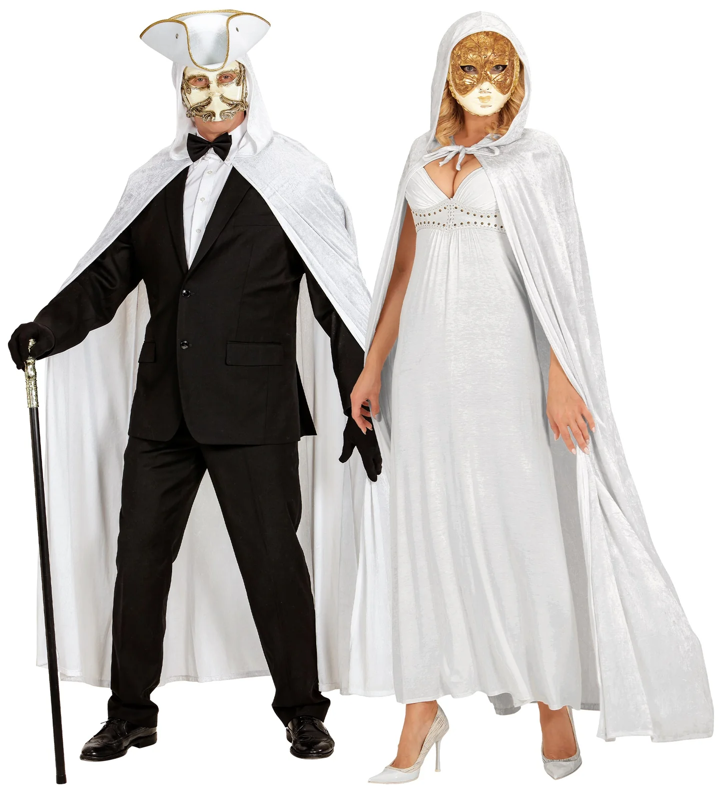 Witte cape luxe 150cm - Image 3