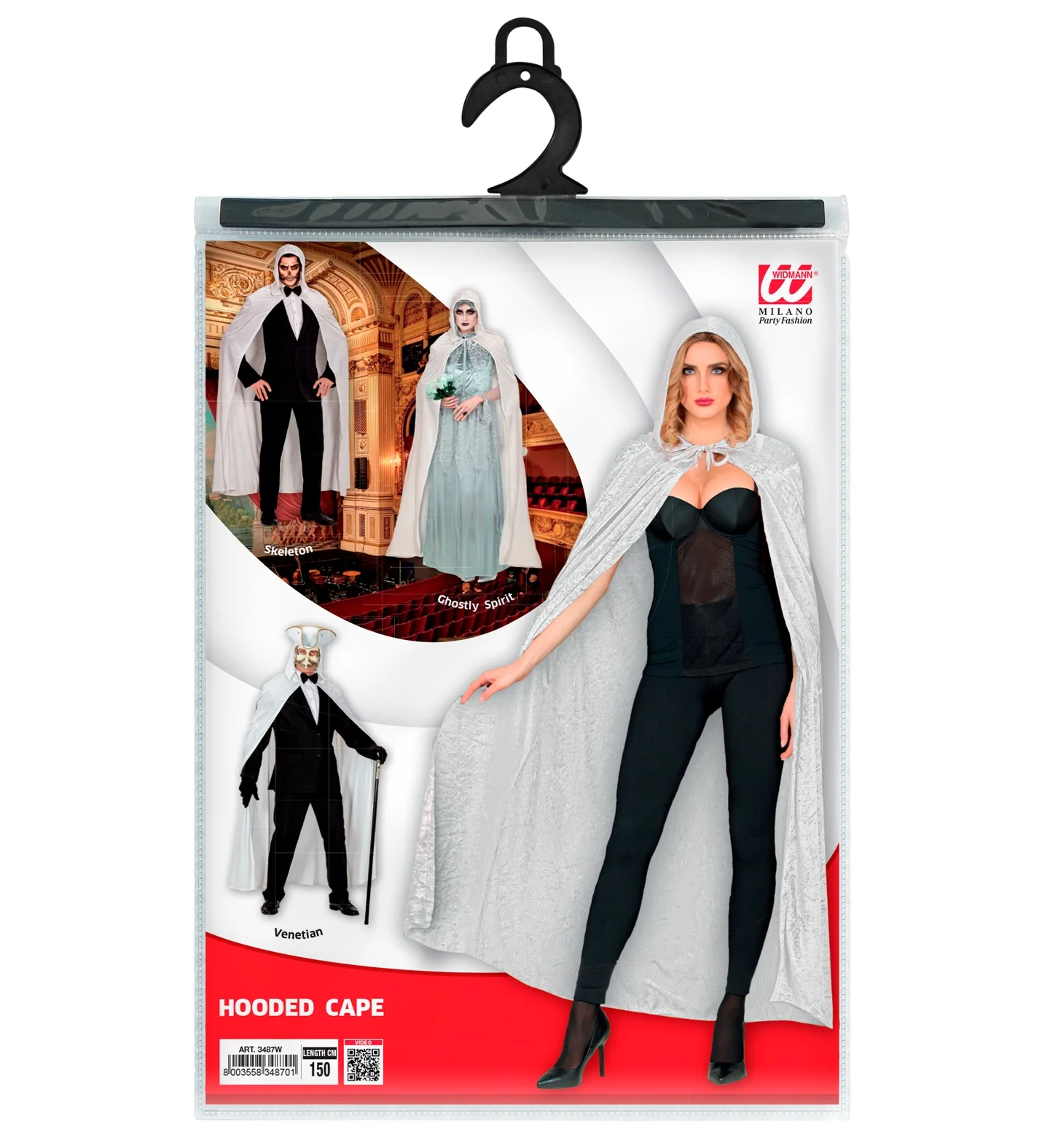 Witte cape luxe 150cm - Image 6