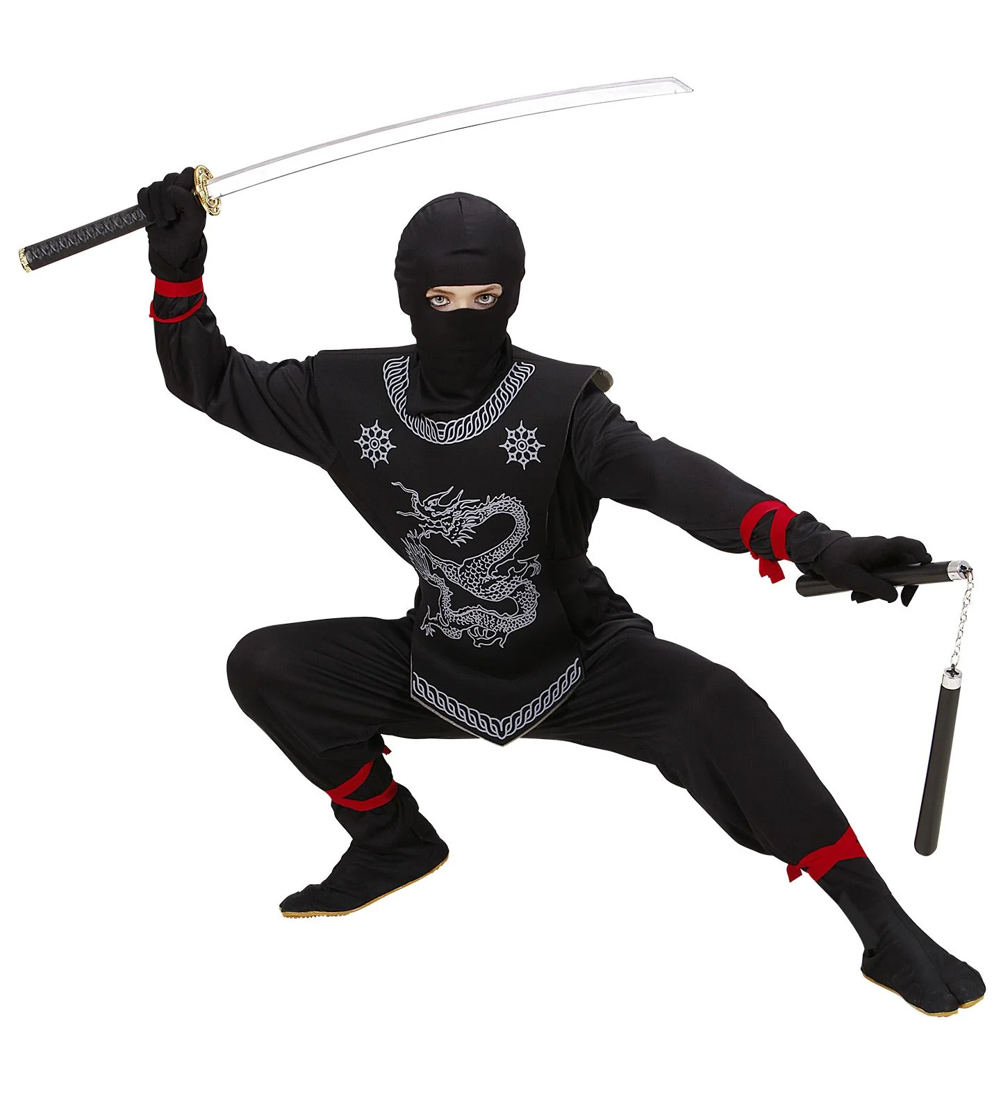 Ninja pak kinderen Kesio zwart - Image 2