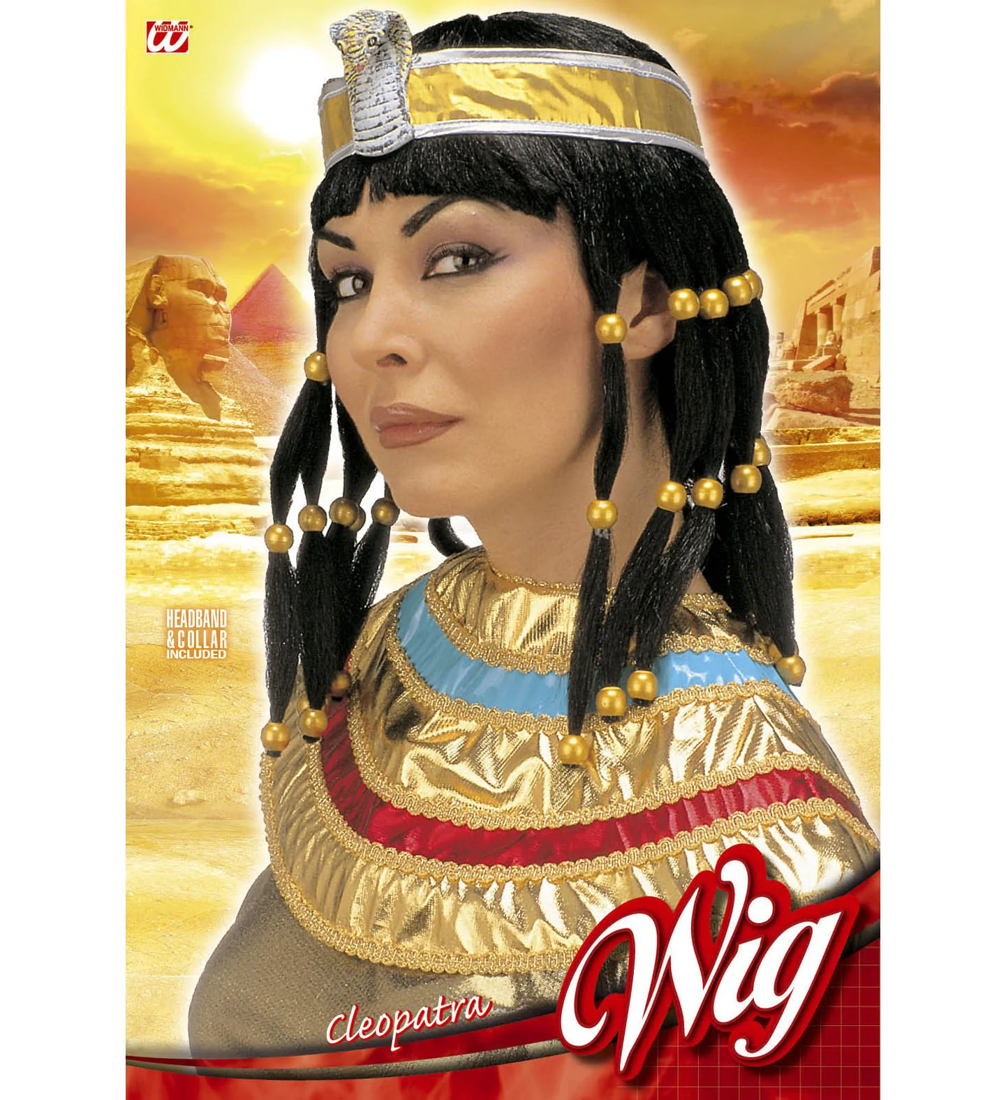 Cleopatra pruik met slang - Image 3