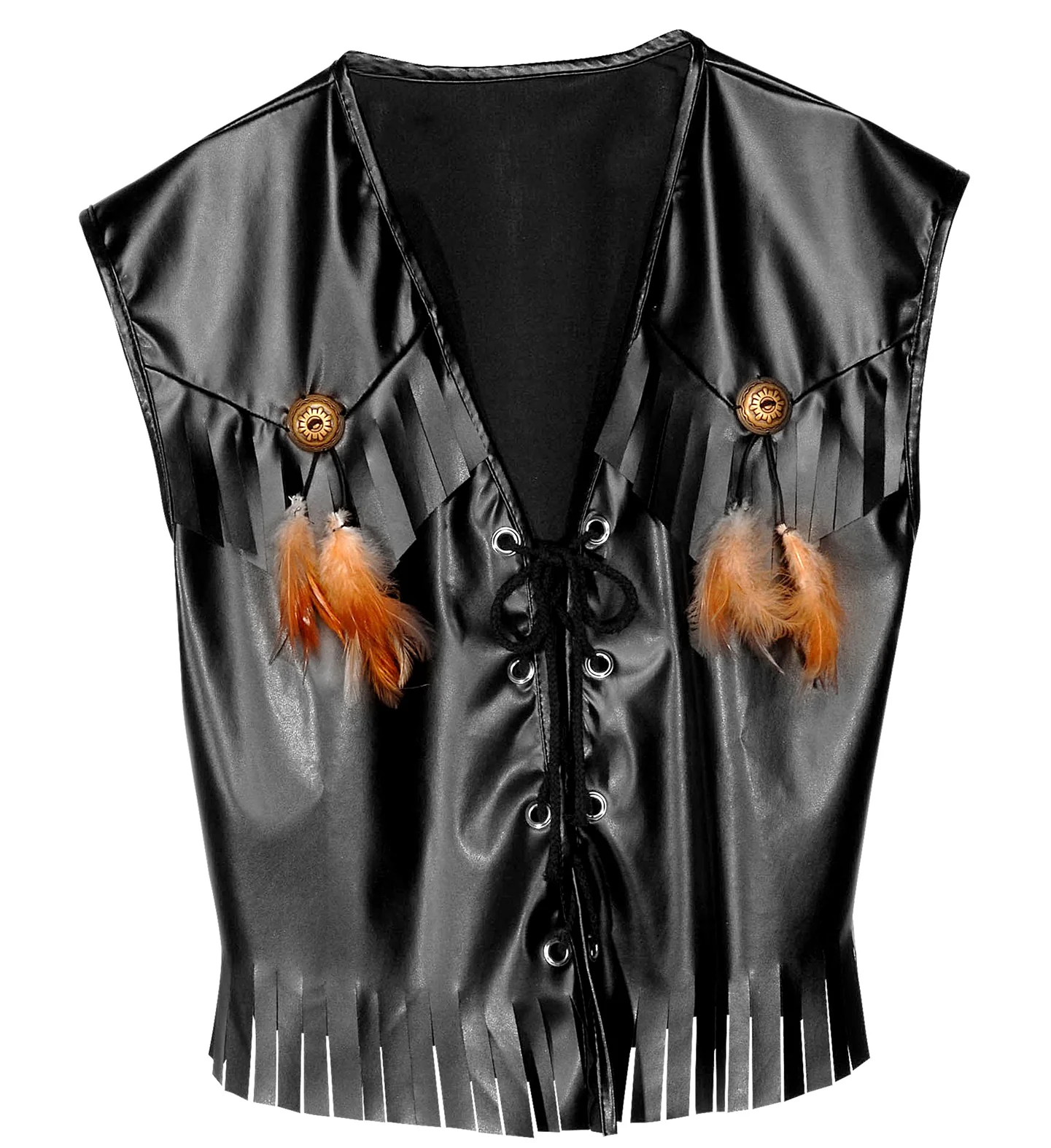 Motor biker vest lederlook - Image 3
