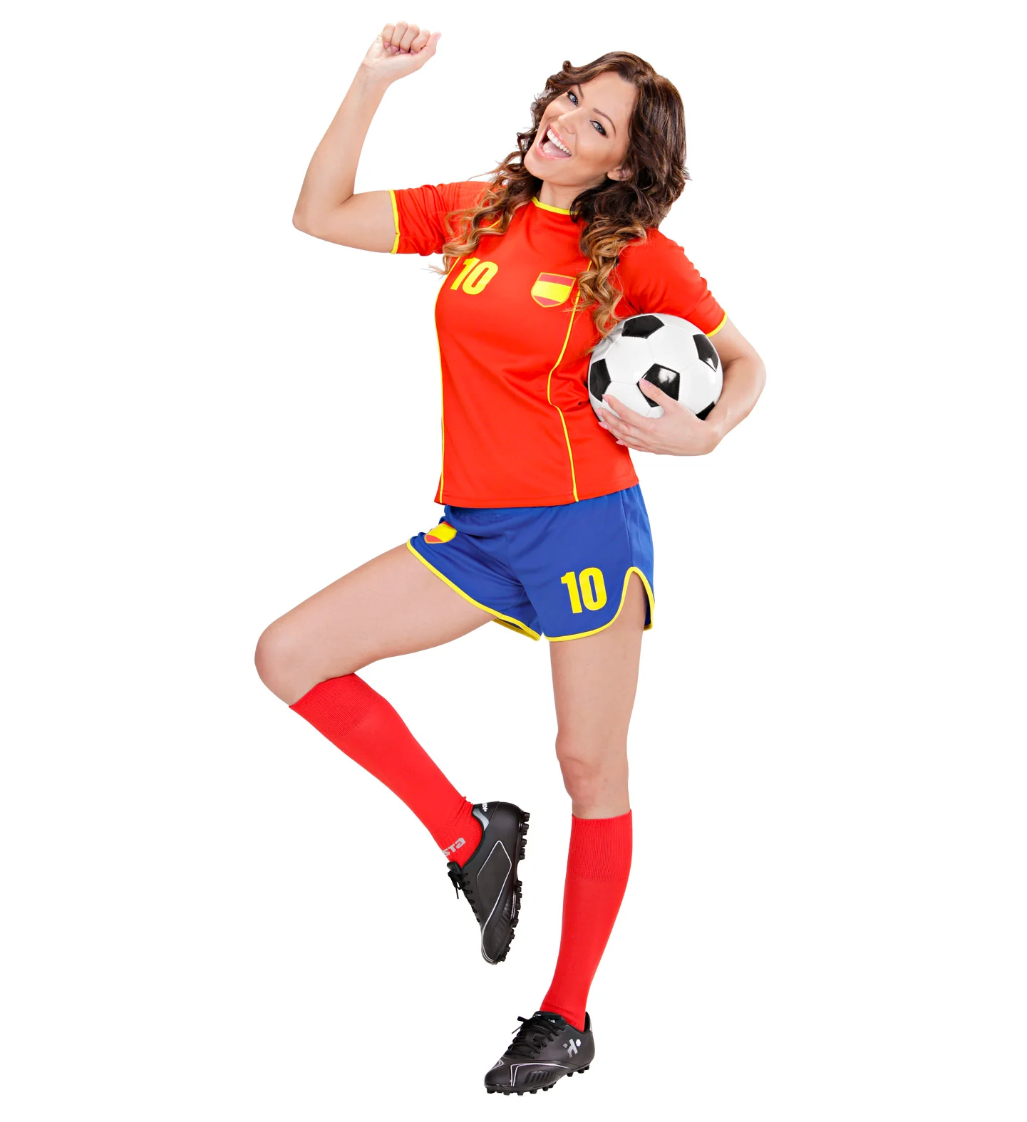 Spanje voetbal kostuum dames - Image 3