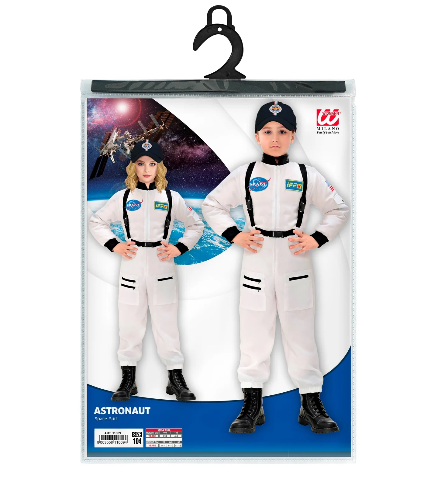 Astronauten kostuum wit kind - Image 5