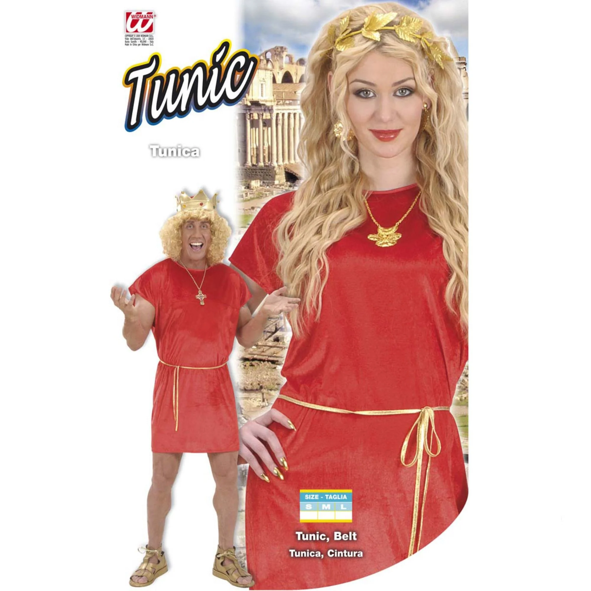 Romeins jurkje rood Medium - Image 3