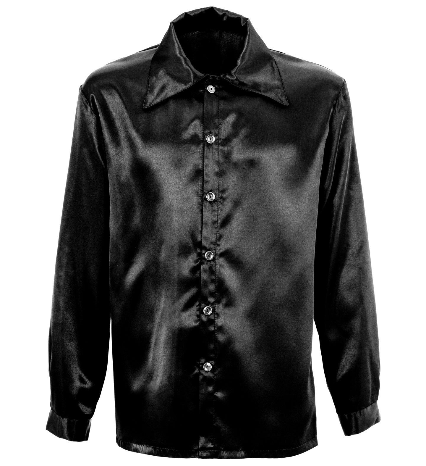 Zwarte blouse disco Bart heren - Image 3