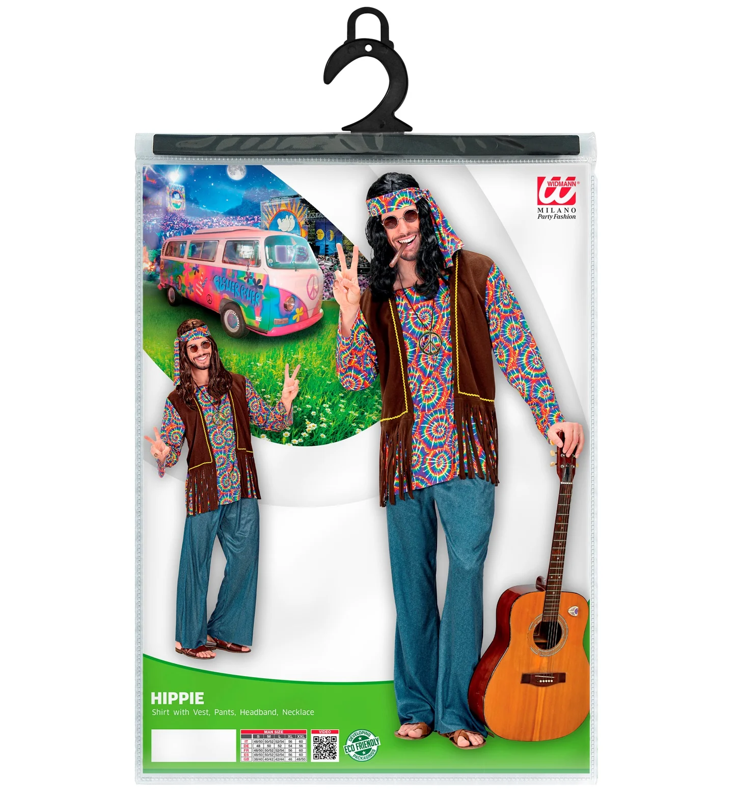 Hippie kostuum Flower Power heren - Image 4
