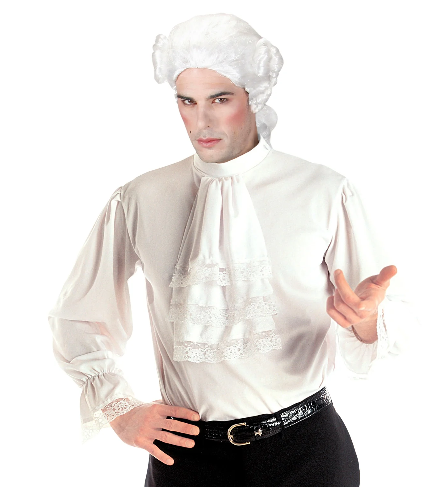 Mozart blouse wit met jabot