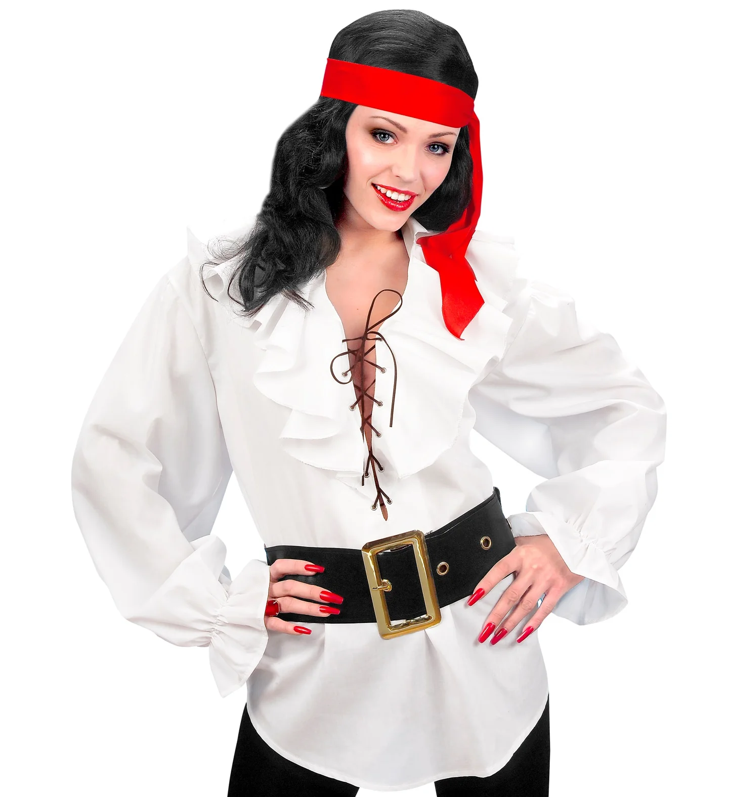 Piratenshirt dames wit - Image 2