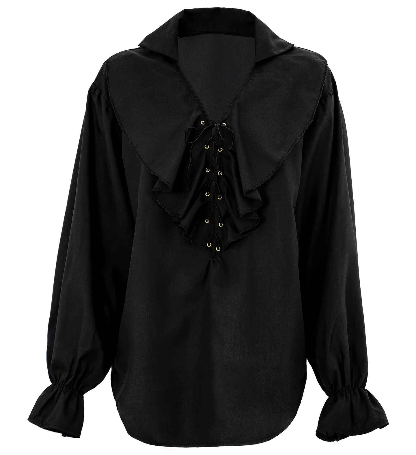 Piratenshirt dames zwart - Image 3