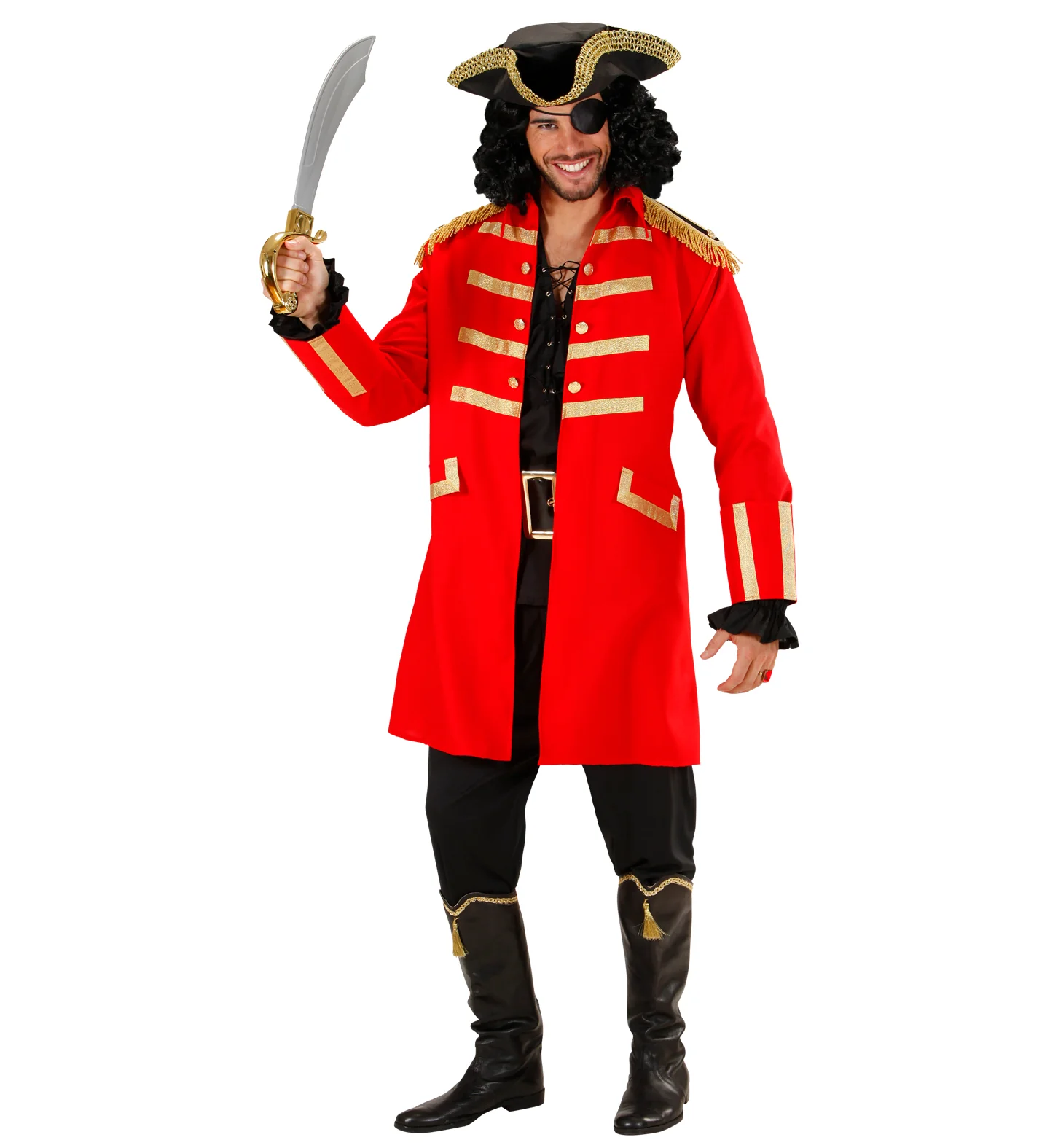 Piratenjas kapitein Haak in rood - Image 2