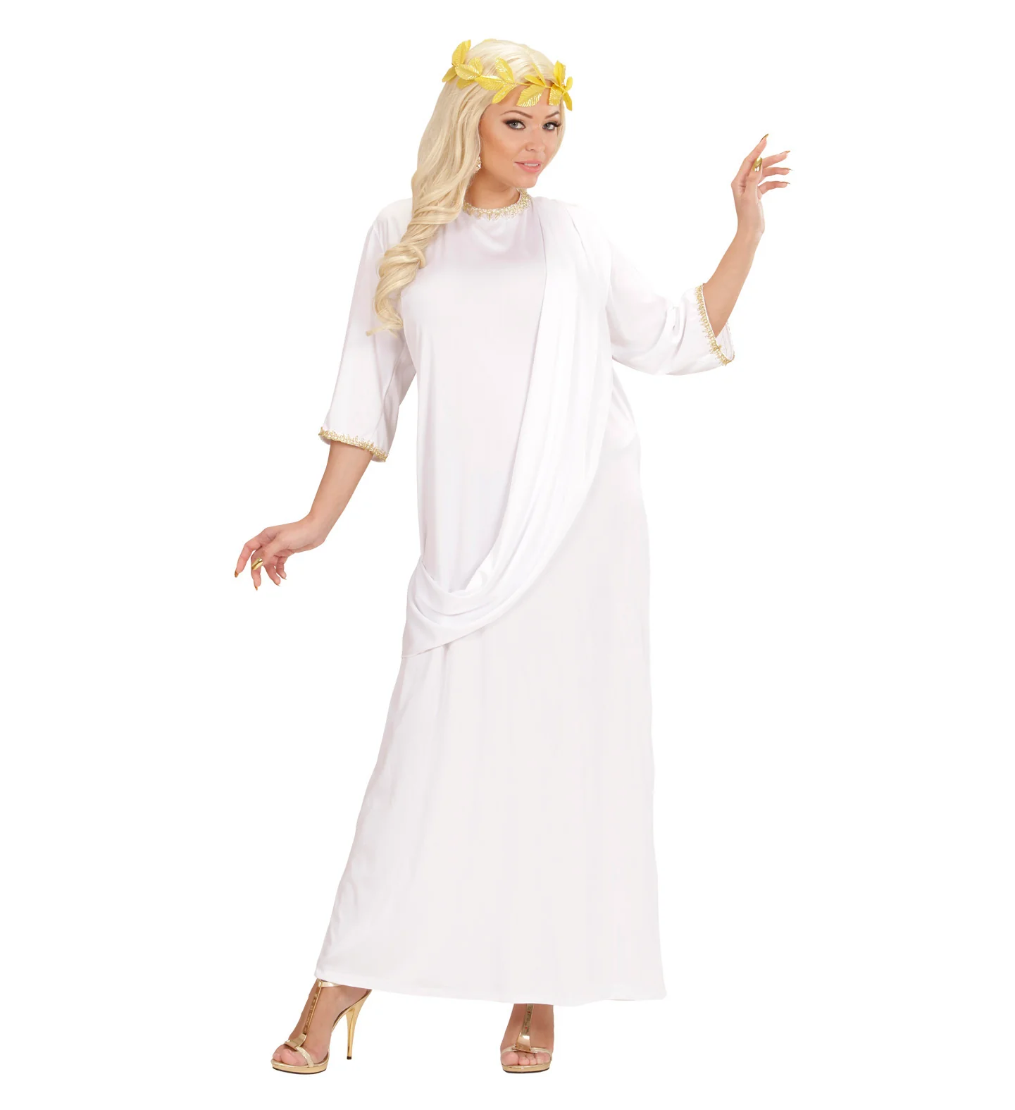 Romeinse toga wit unisex - Image 2