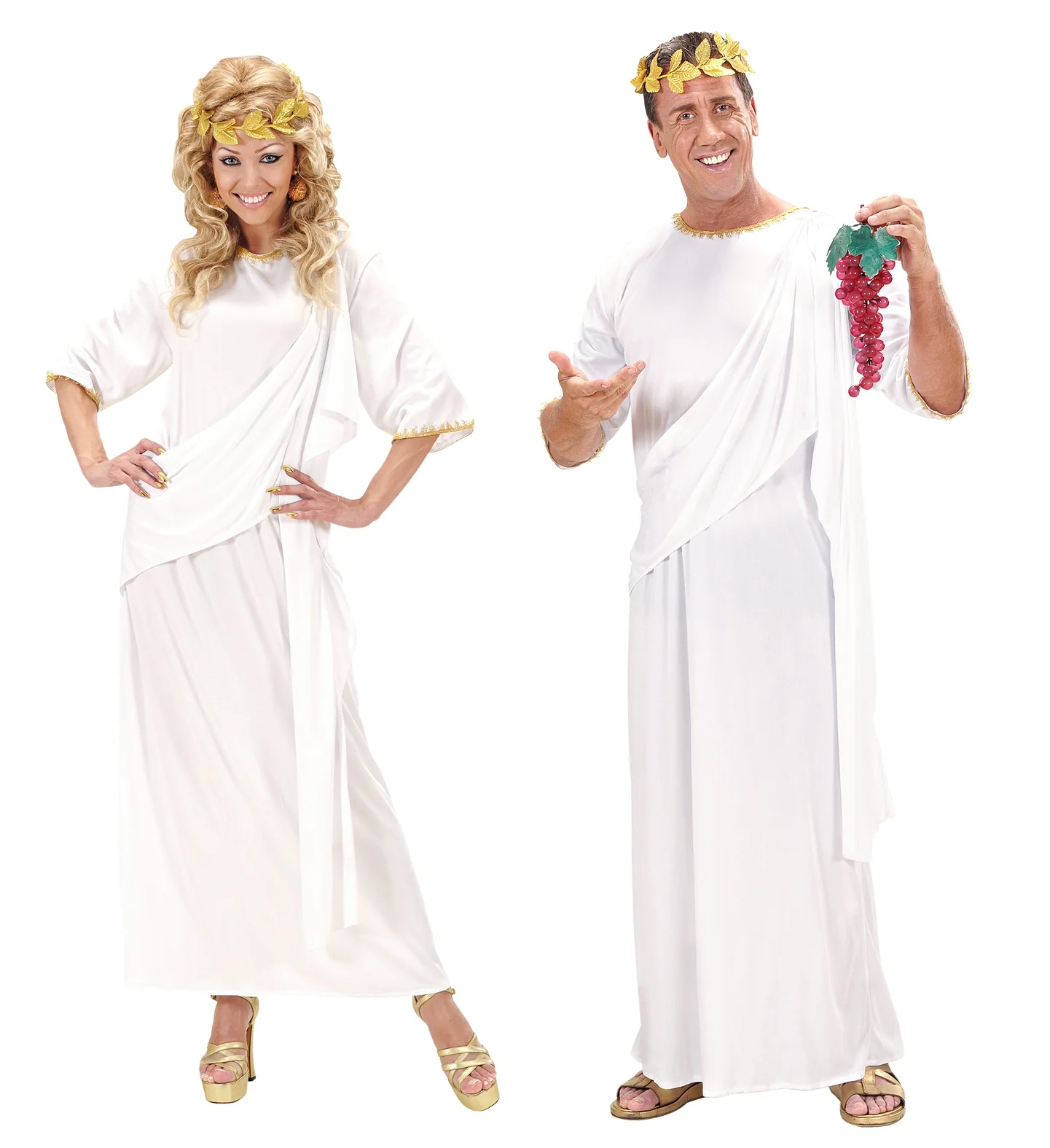 Romeinse toga wit unisex - Image 5
