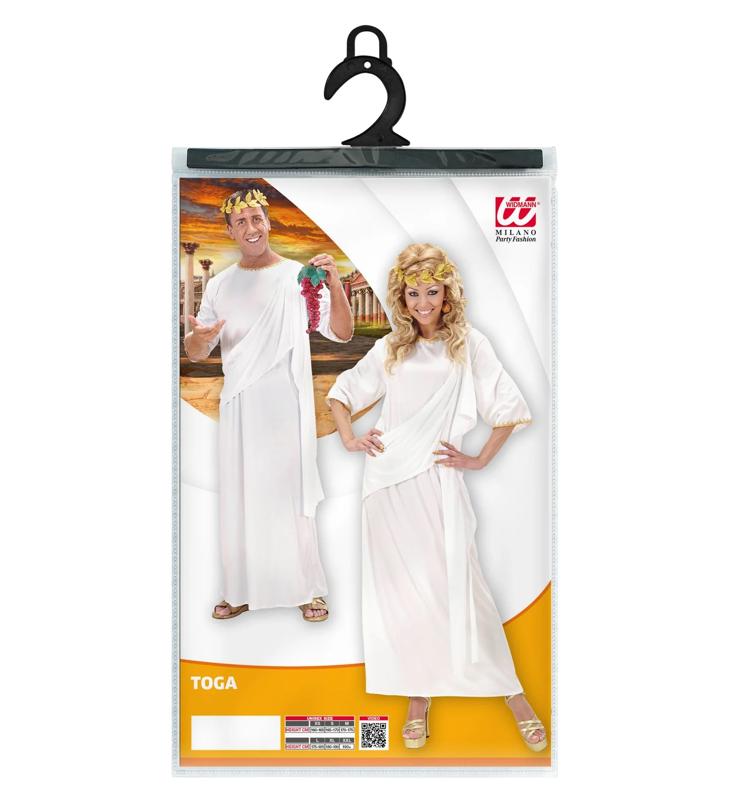 Romeinse toga wit unisex - Image 6