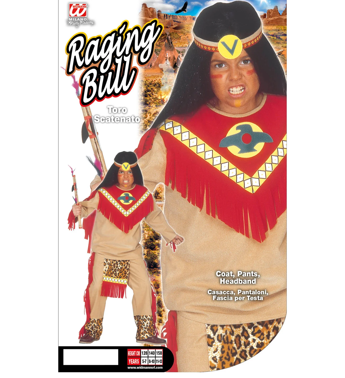 Indianen kostuum Sitting Bull kind - Image 2