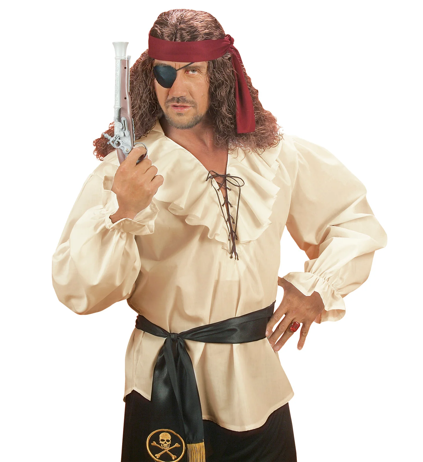 Piratenshirt beige boeren shirt - Image 4