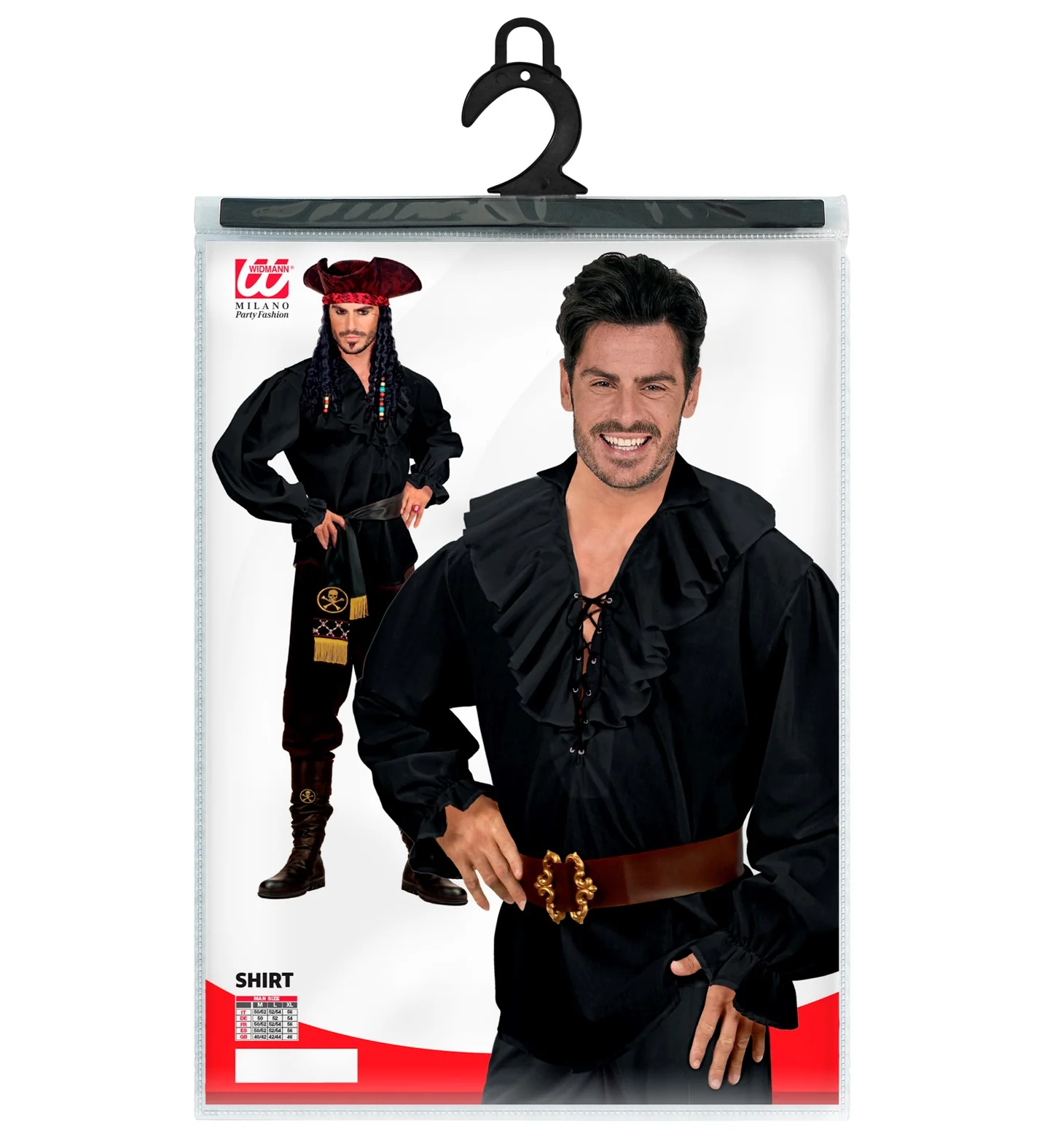 Piratenshirt zwart Danny - Image 7