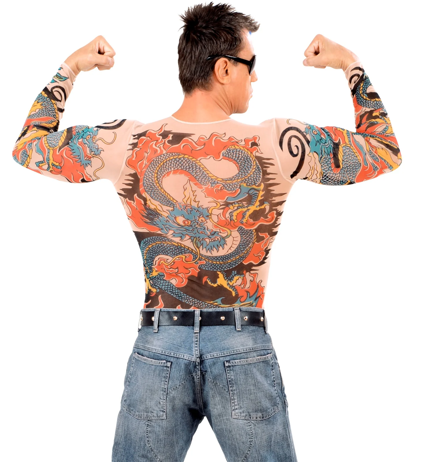 Tattoo shirt tijger en draak - Image 2