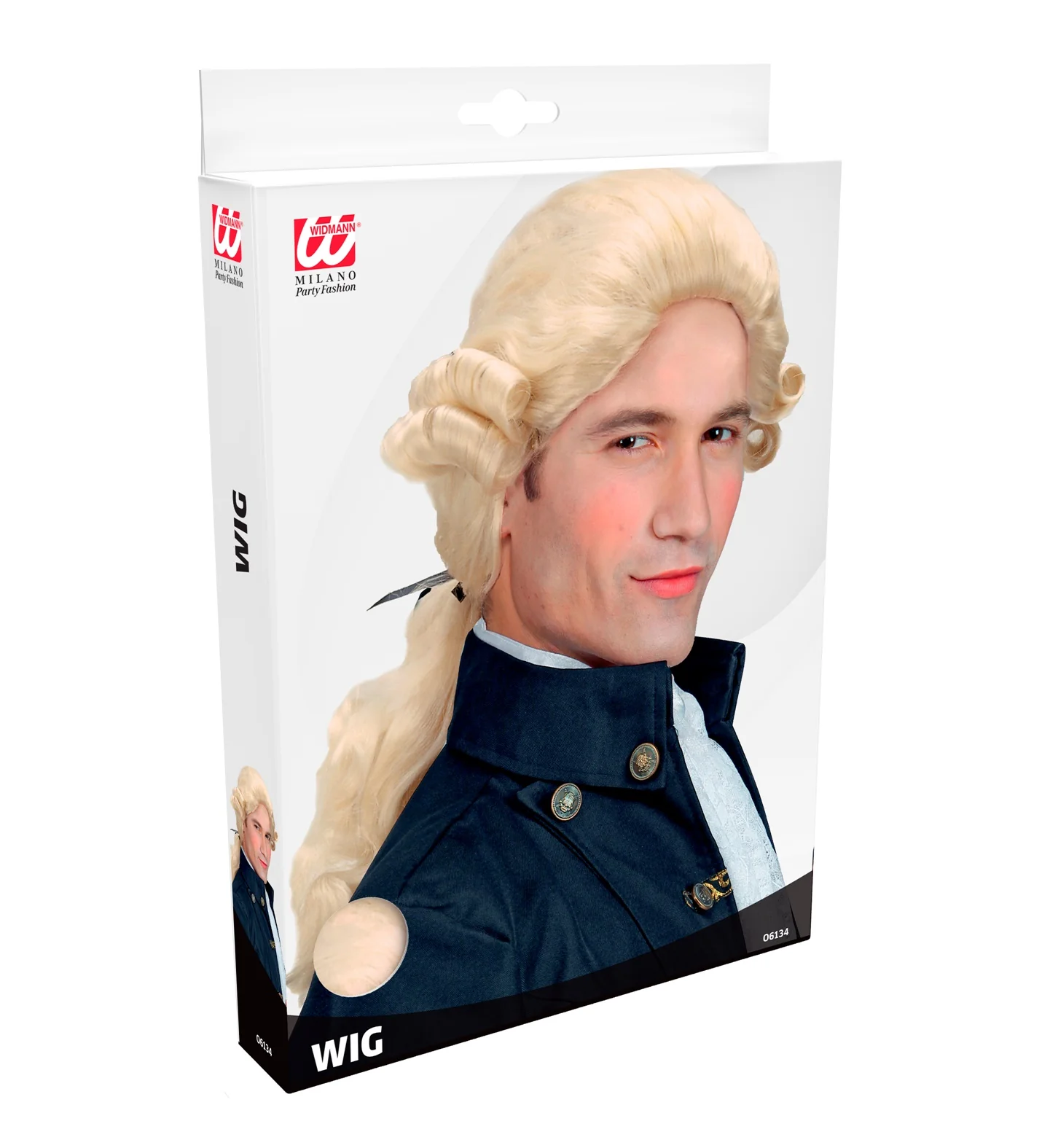 Markies pruik Graaf Nelson in blond - Image 3