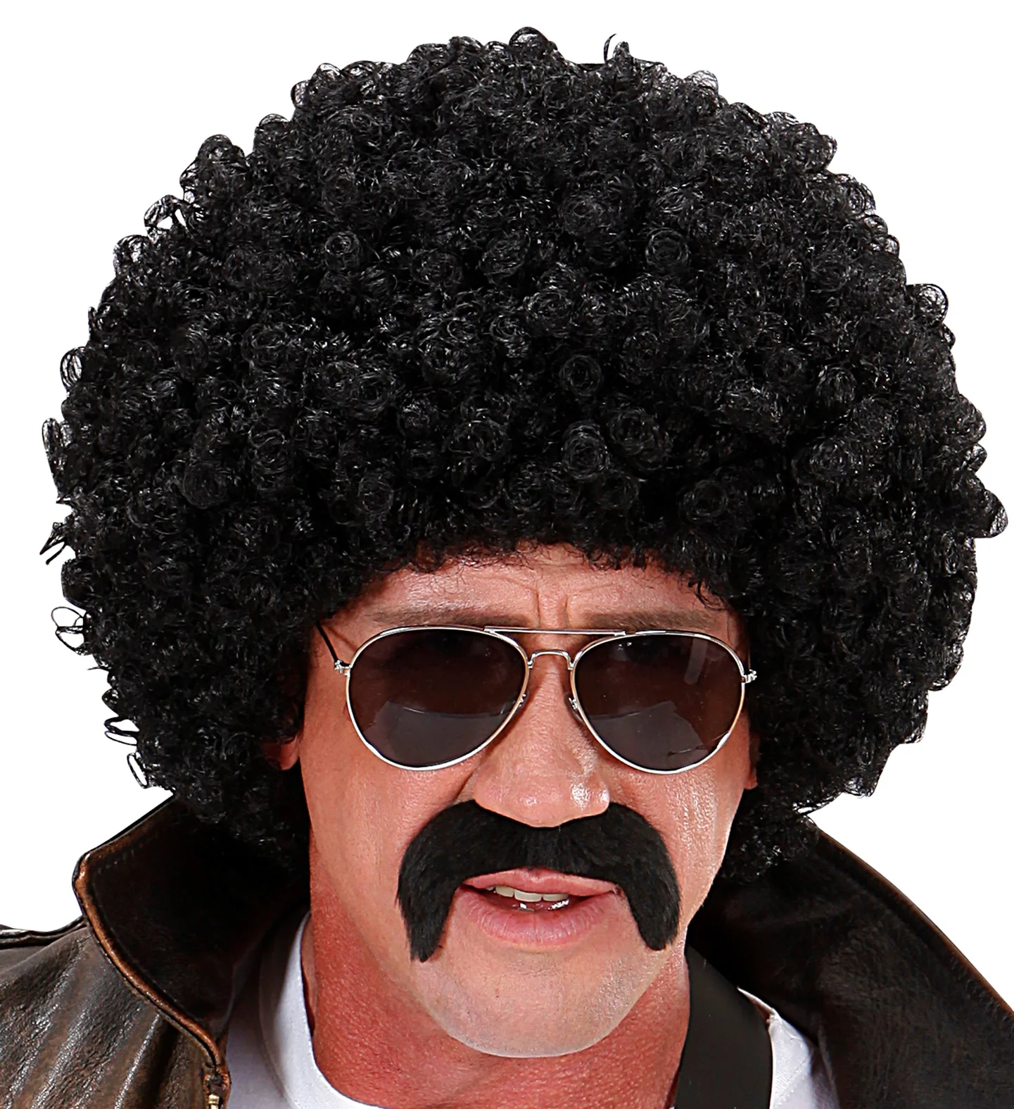 Afro pruik  zwart - Image 4