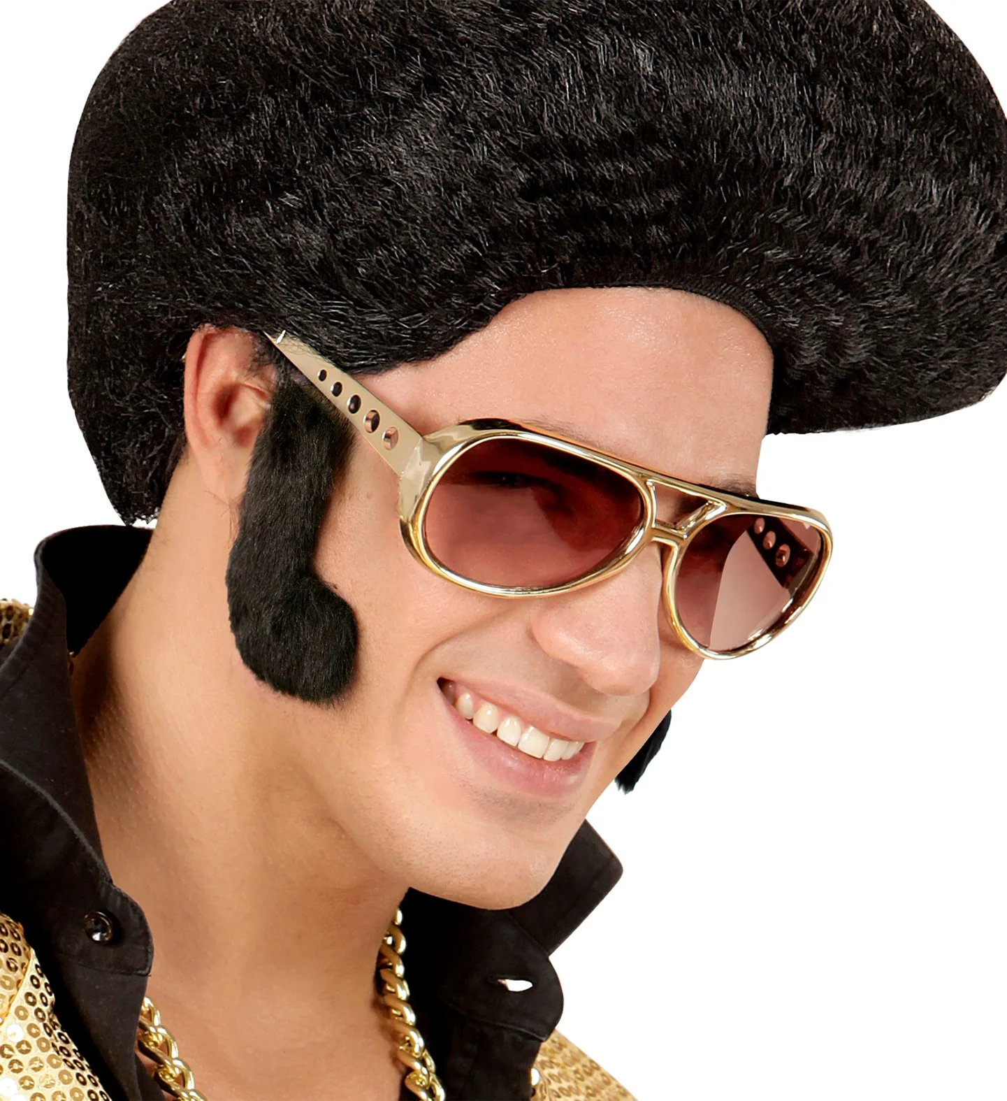 Blues brother bakkebaarden zwart - Image 4