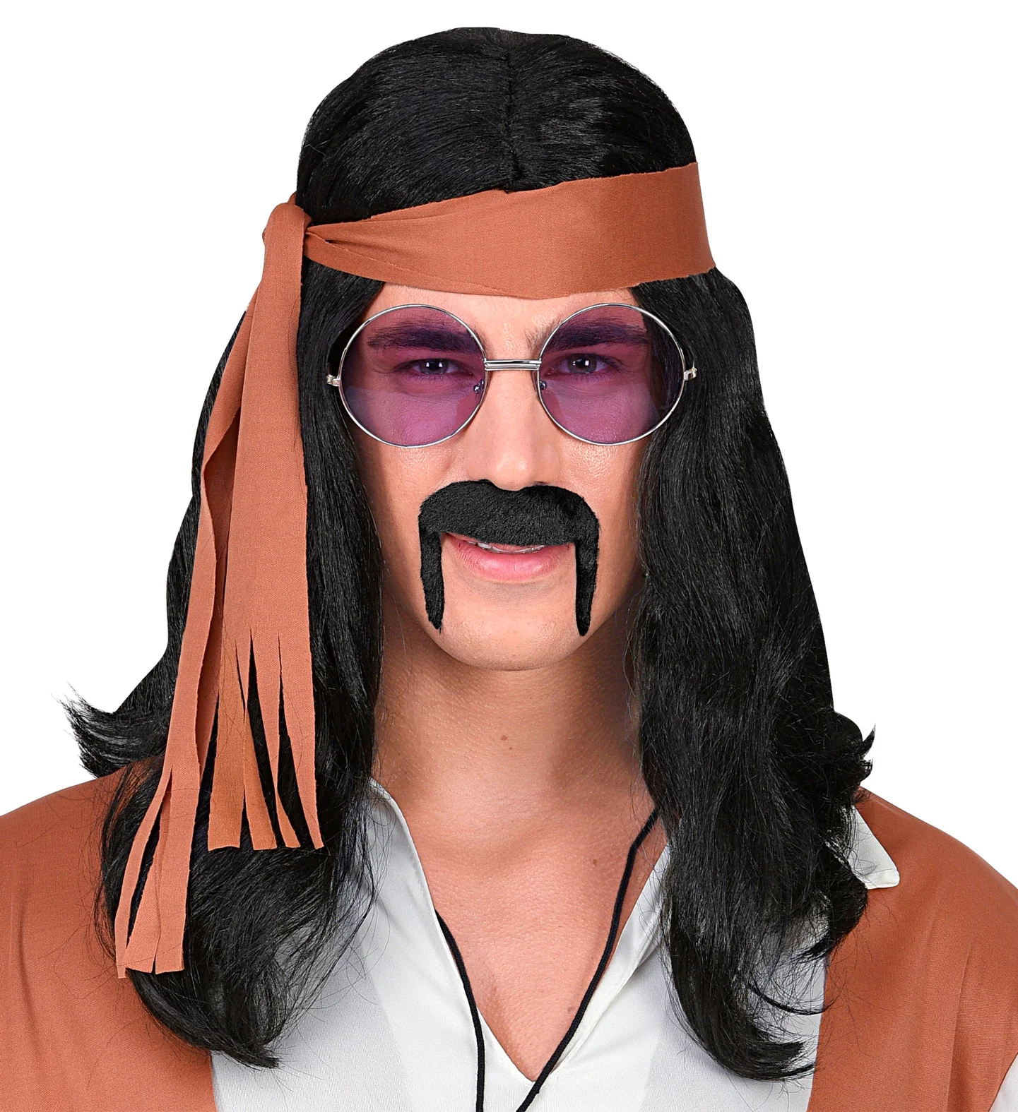 Hippie snor jaren 70 zwart - Image 2