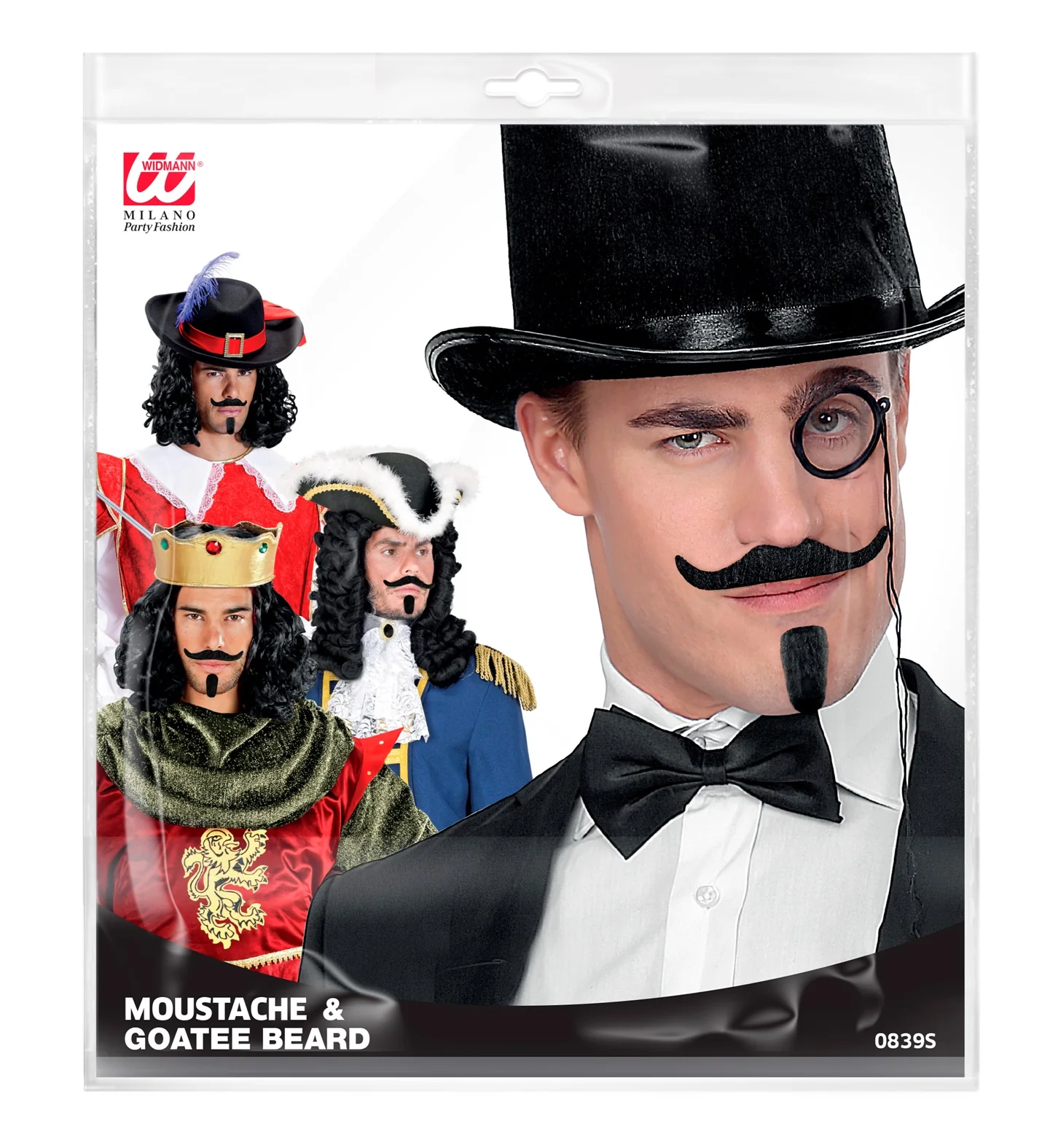 Musketier Chevalier snor en sik zwart - Image 6