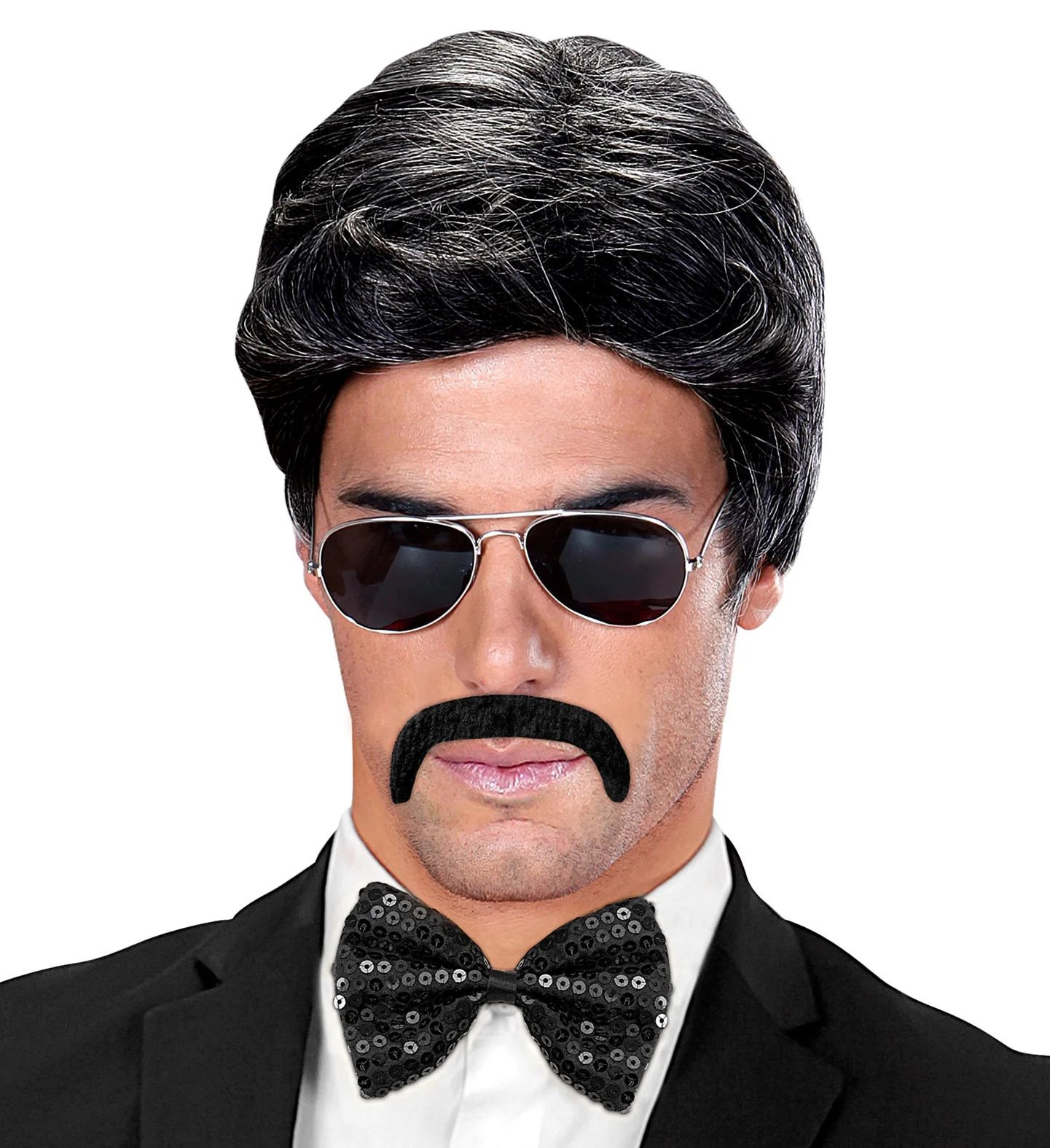 Mexicaanse snor Macho zwart - Image 3