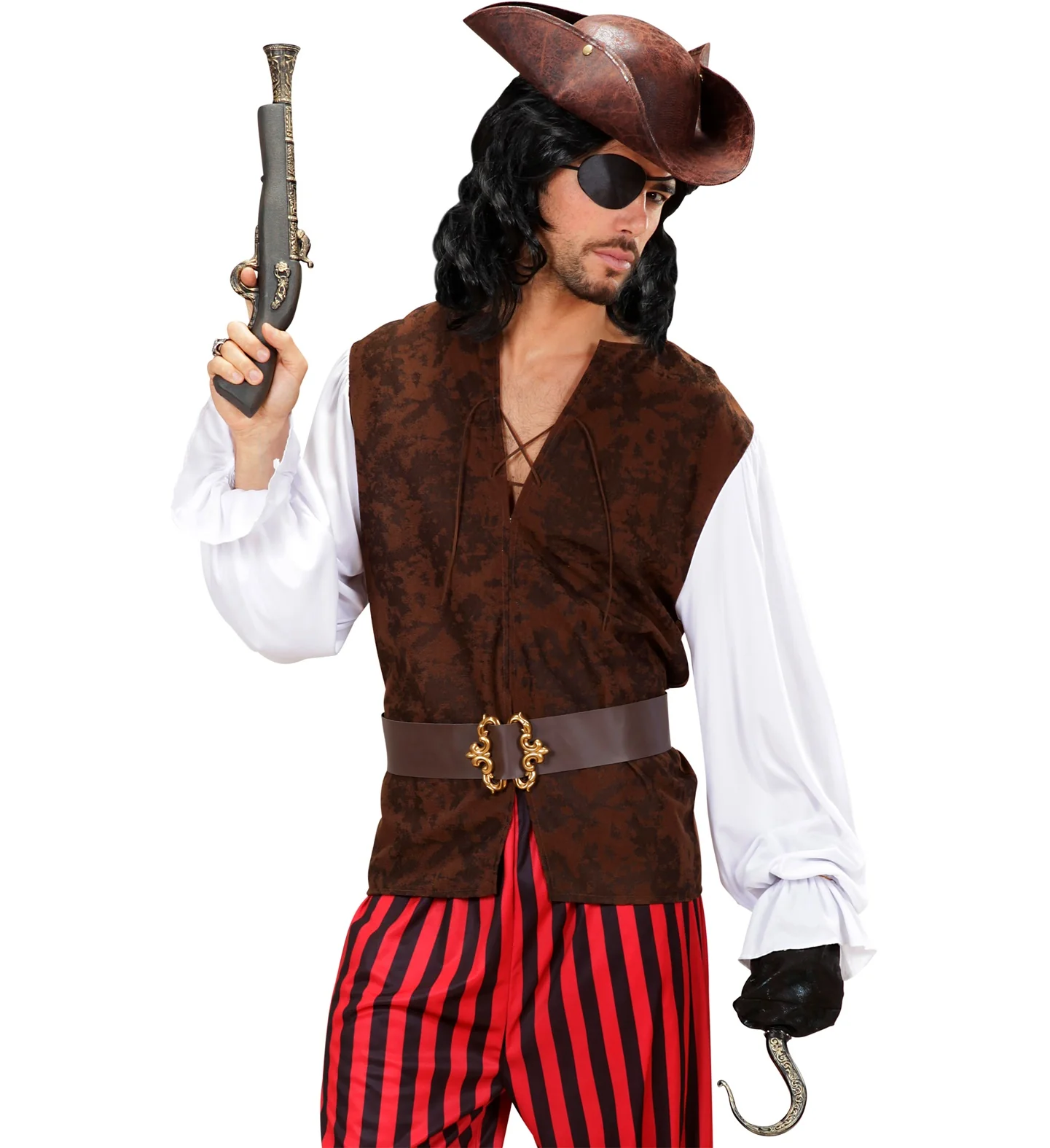 Piraten blouse en vest Yarden heren - Image 3