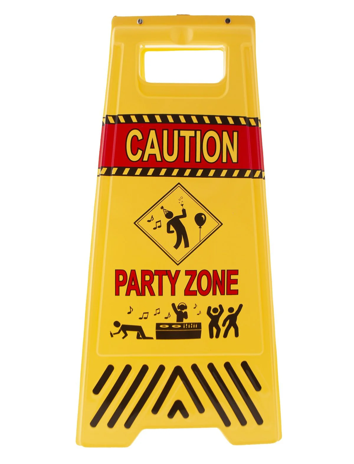 Bord let op Party zone
