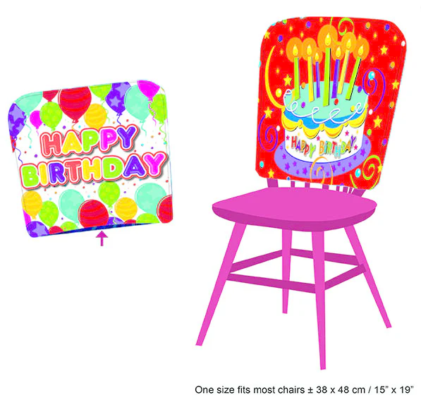 Stoel hoes Happy Birthday - Image 2