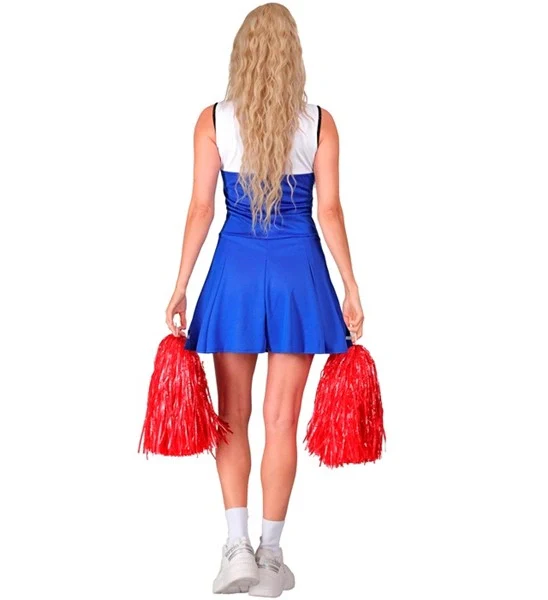 Cheerleader blauw kostuum Maud dames - Image 2
