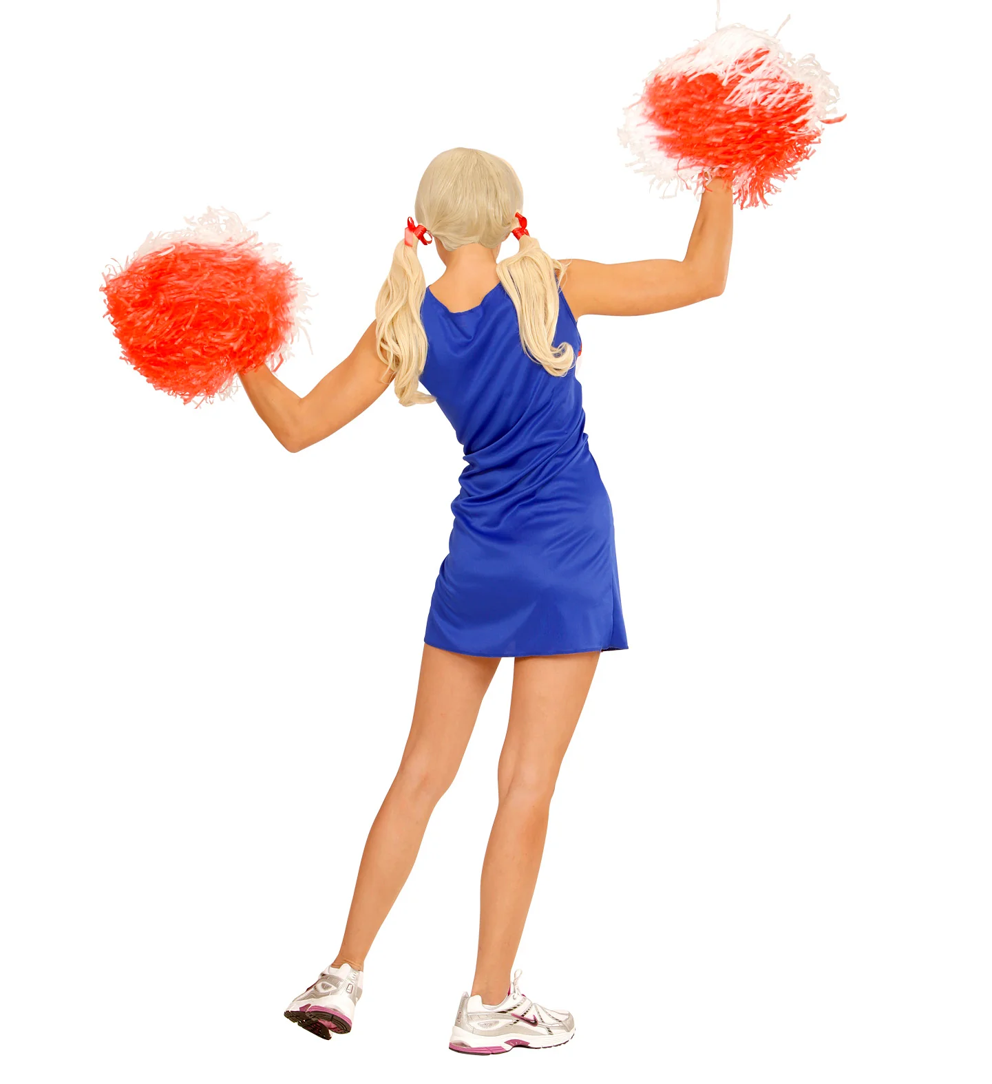 Cheerleader kostuum blauw rood - Image 3