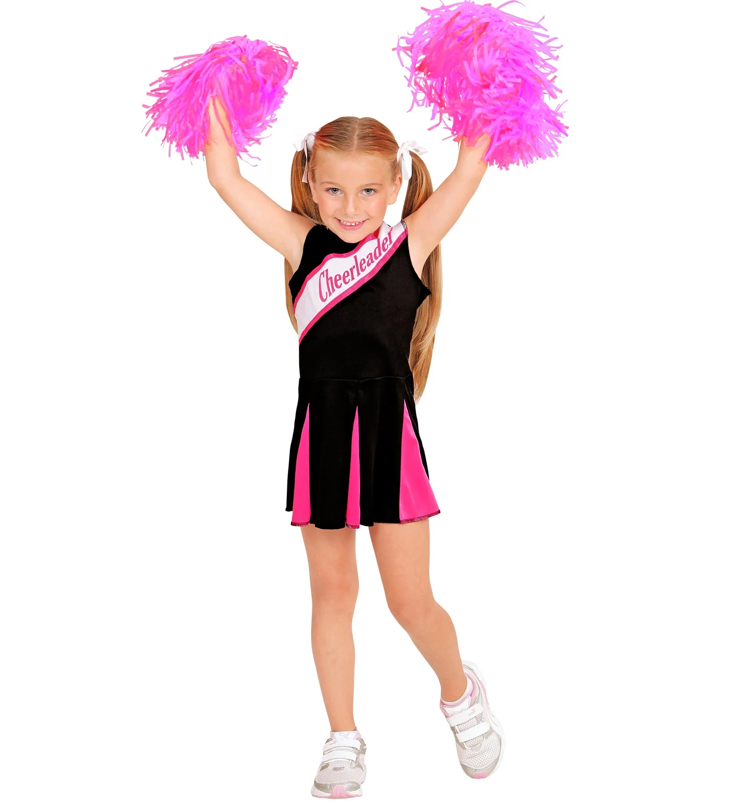Cheerleader kostuum zwart roze kinderen - Image 3