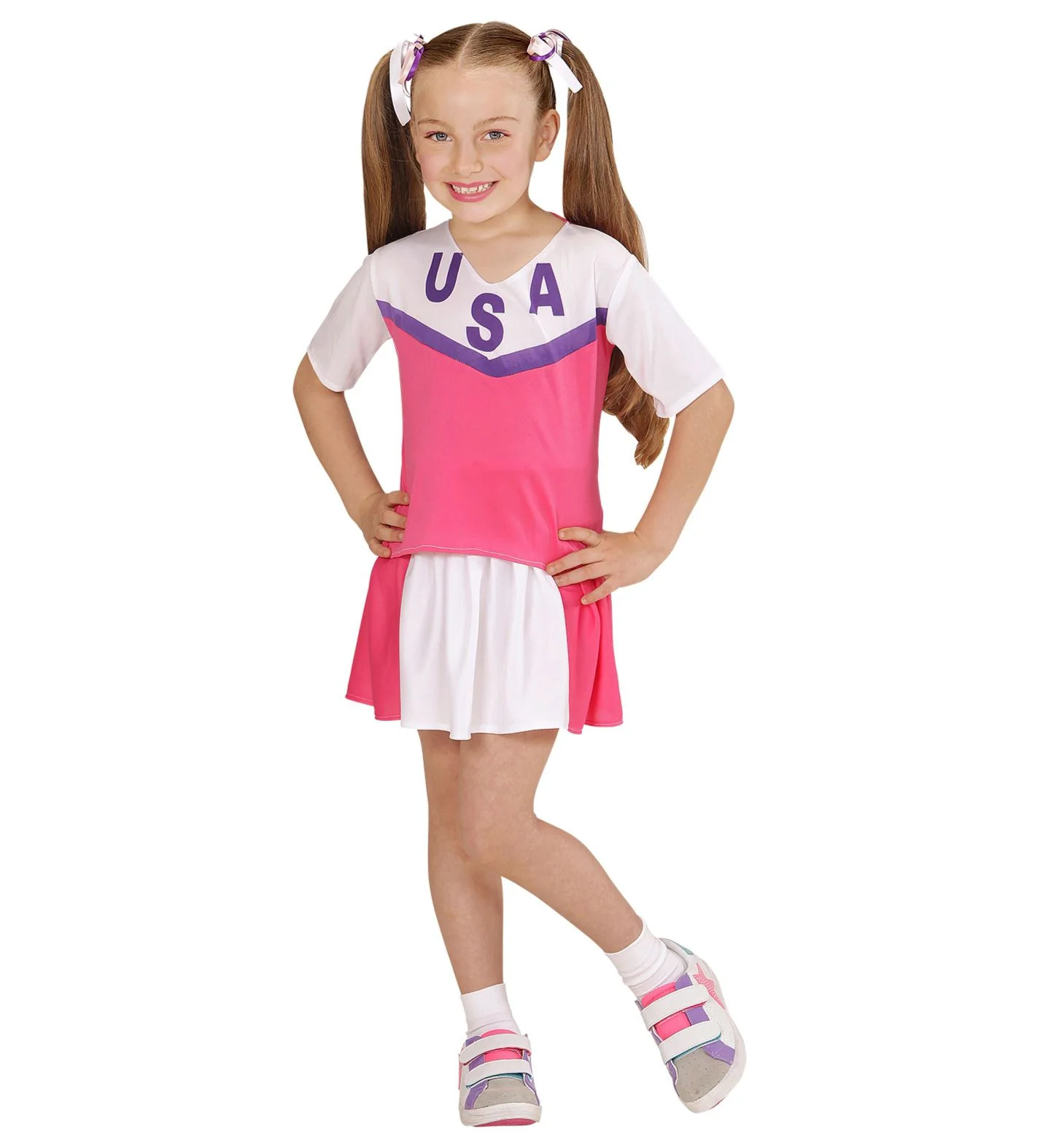 Cheerleader pakje USA roze - Image 2
