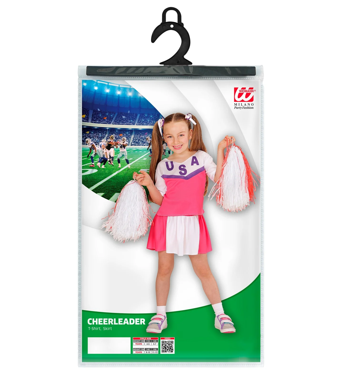 Cheerleader pakje USA roze - Image 3