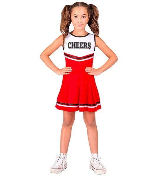 Cheerleader rood kostuum Lynntje kinderen - Image 4