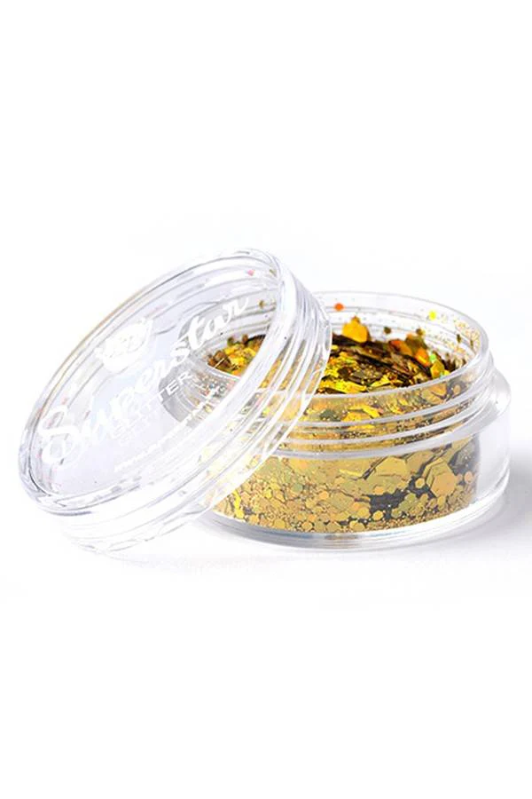 Chunky Glitters laser goud 8 ml Superstar