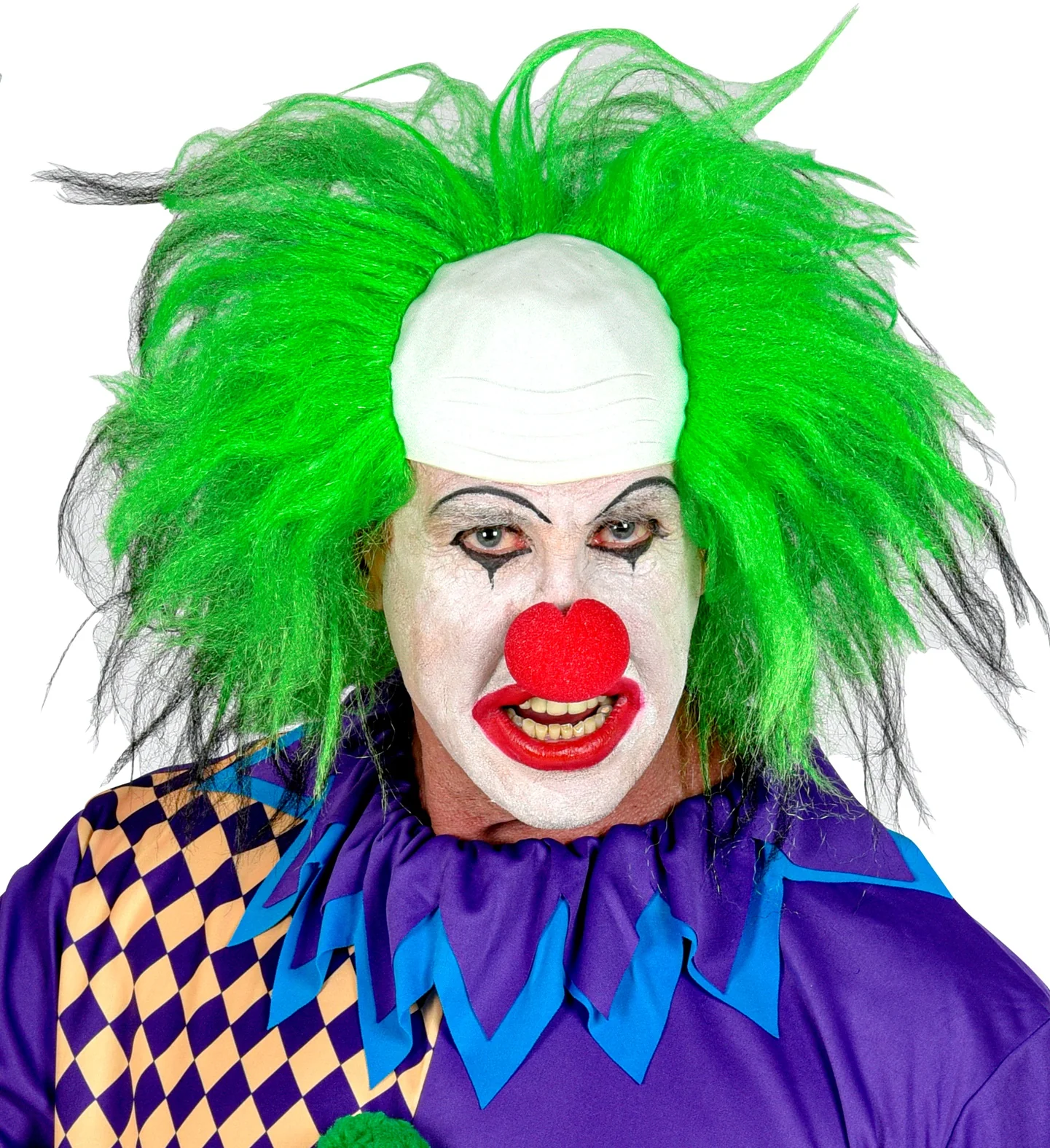 Horrorclown pruik groen - Image 2