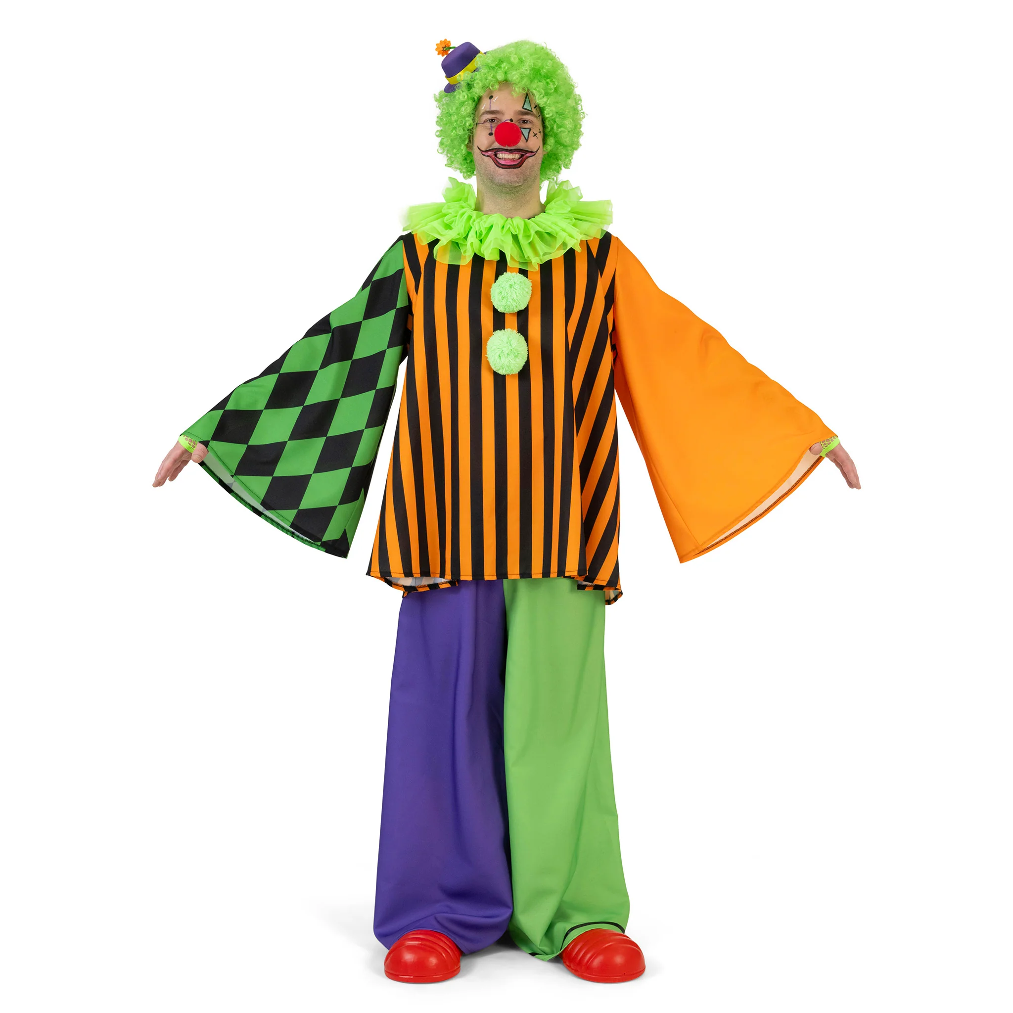 Clown Pierolino volwassenen - Image 3