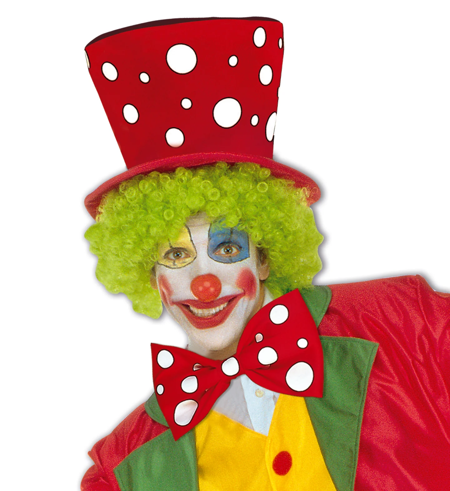 Rode clownstrik met bollen - Image 3