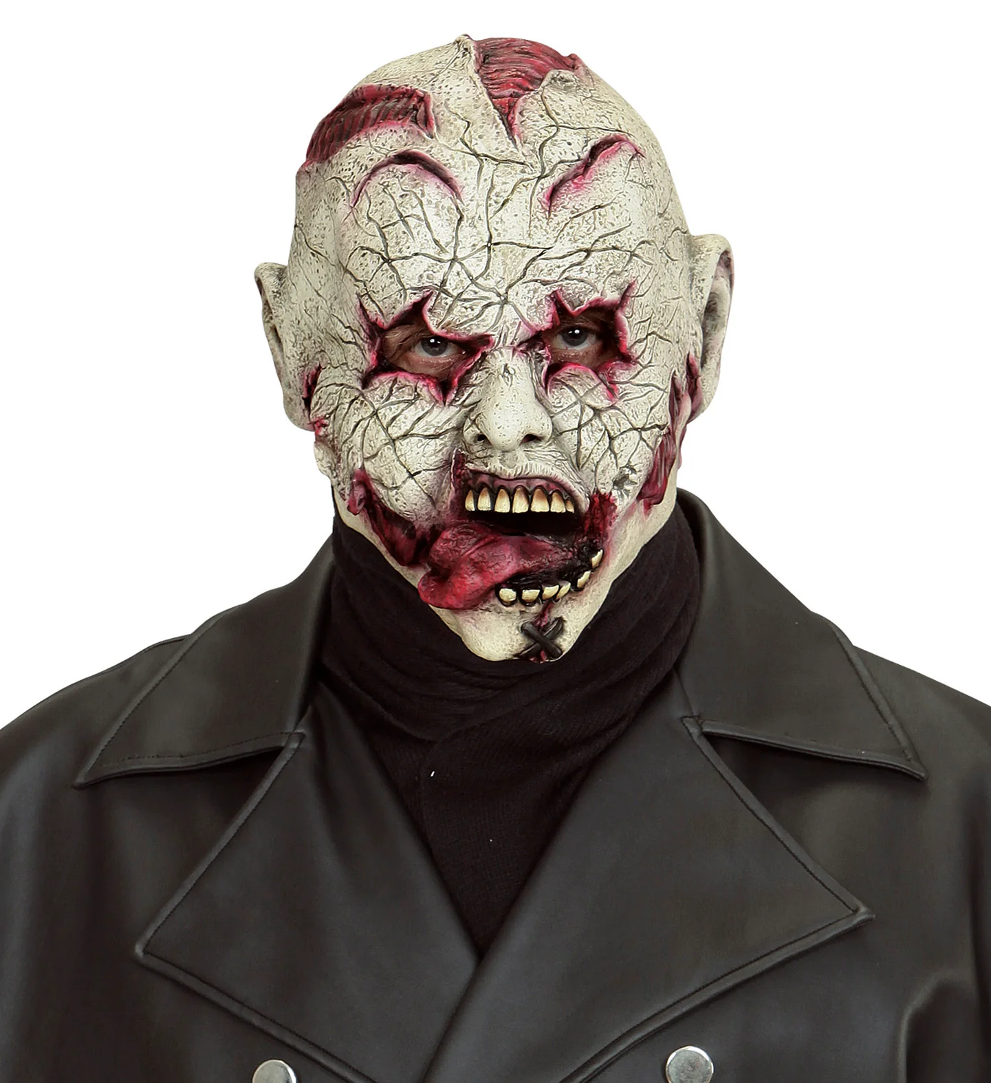 Horror clown masker met snijwonden - Image 2