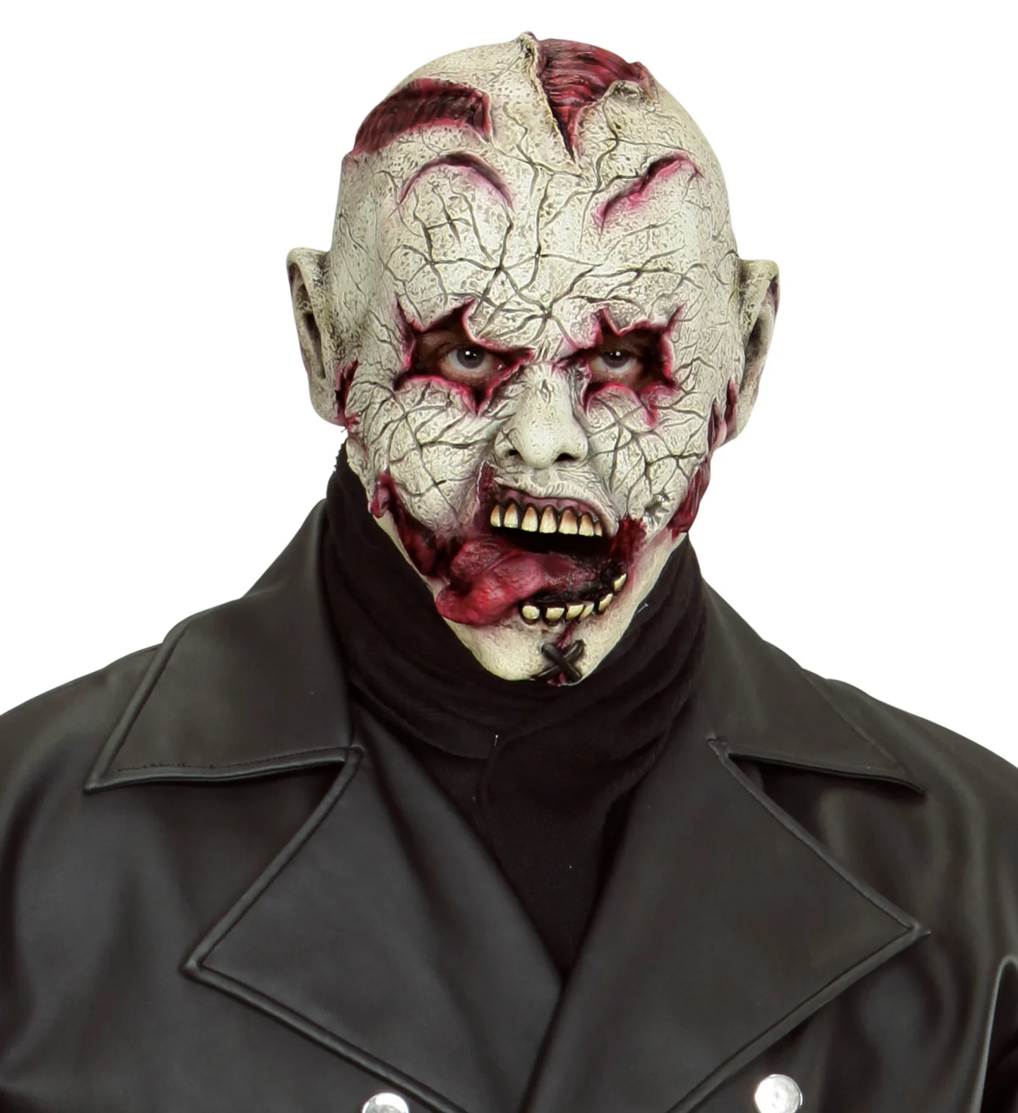 Horror clown masker met snijwonden - Image 3