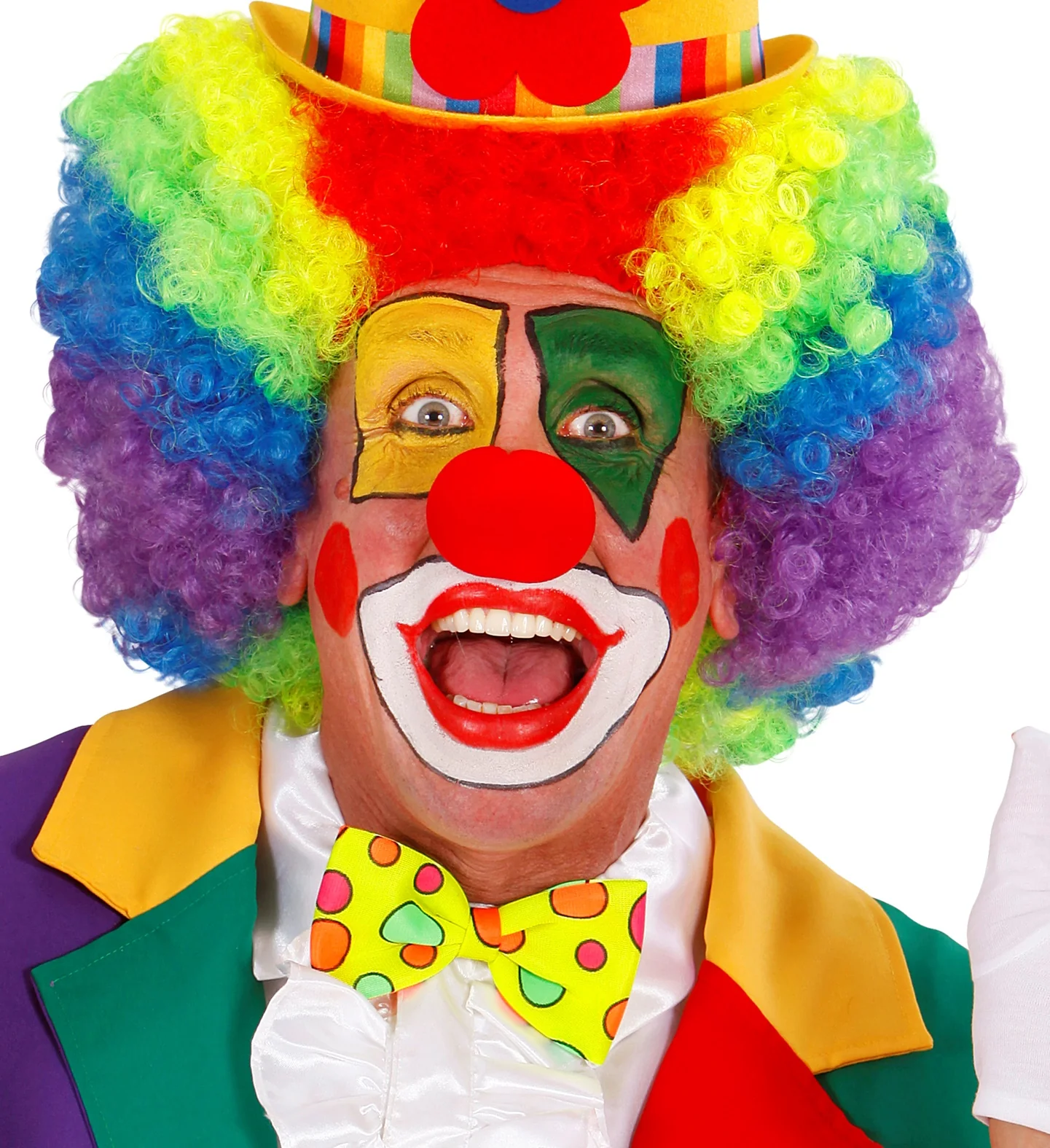 Clownsstrik geel met bollen - Image 3
