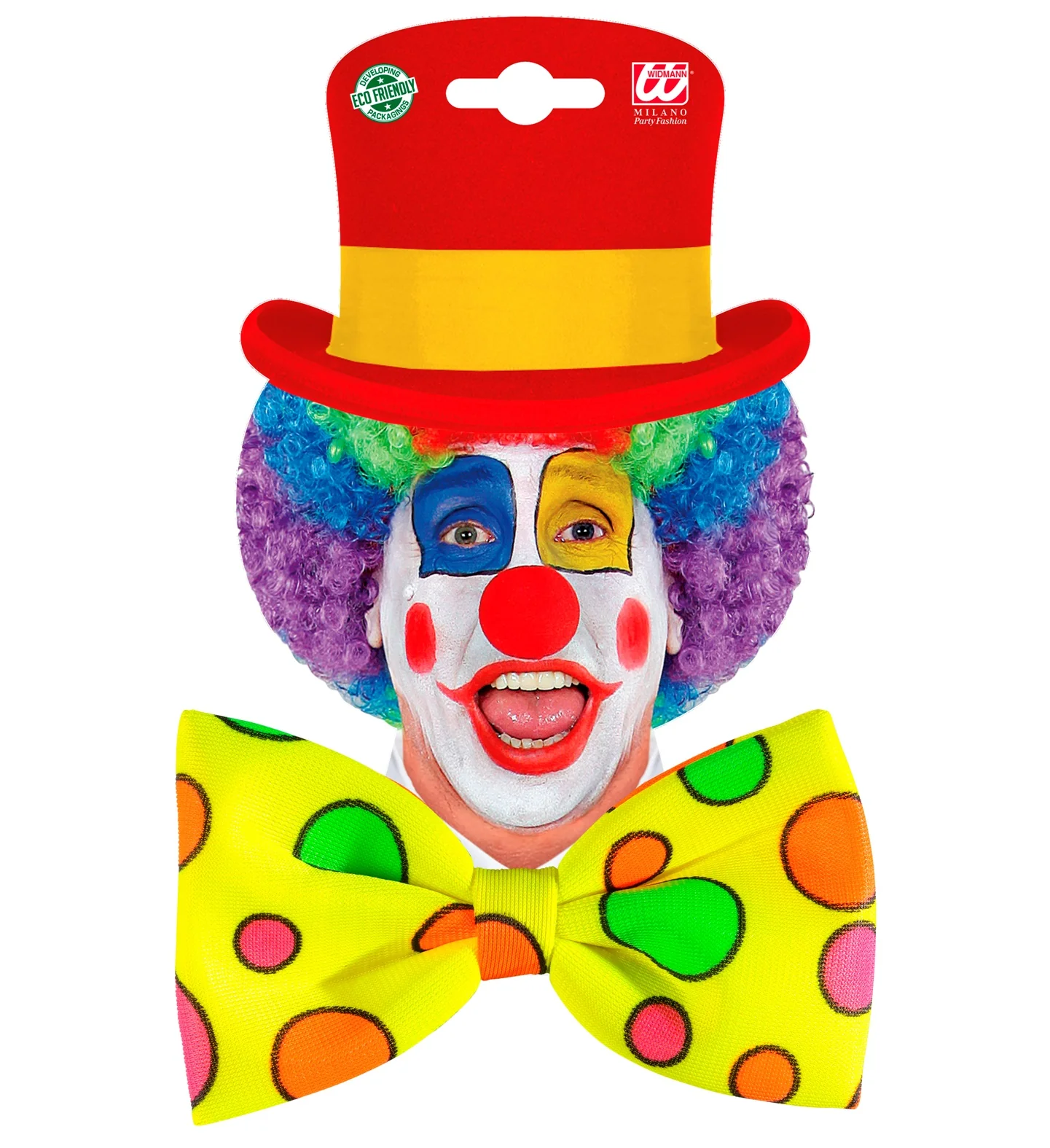 Clownsstrik geel met bollen - Image 4