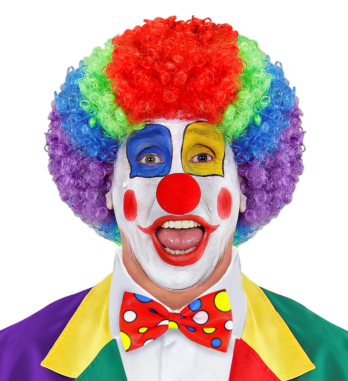 Clownsstrik rood met bollen - Image 2